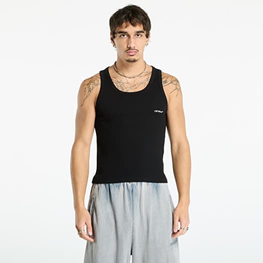 Off-White Off Bookish Rib Tanktop Black/ White