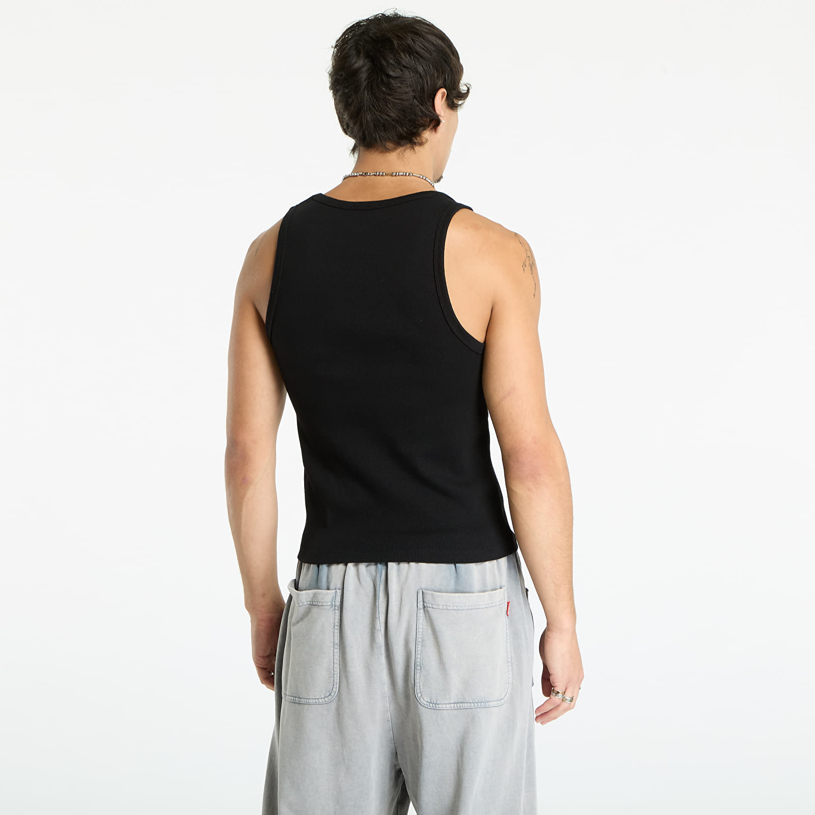 Majice bez rukava Off-White Off Bookish Rib Tanktop Black/ White