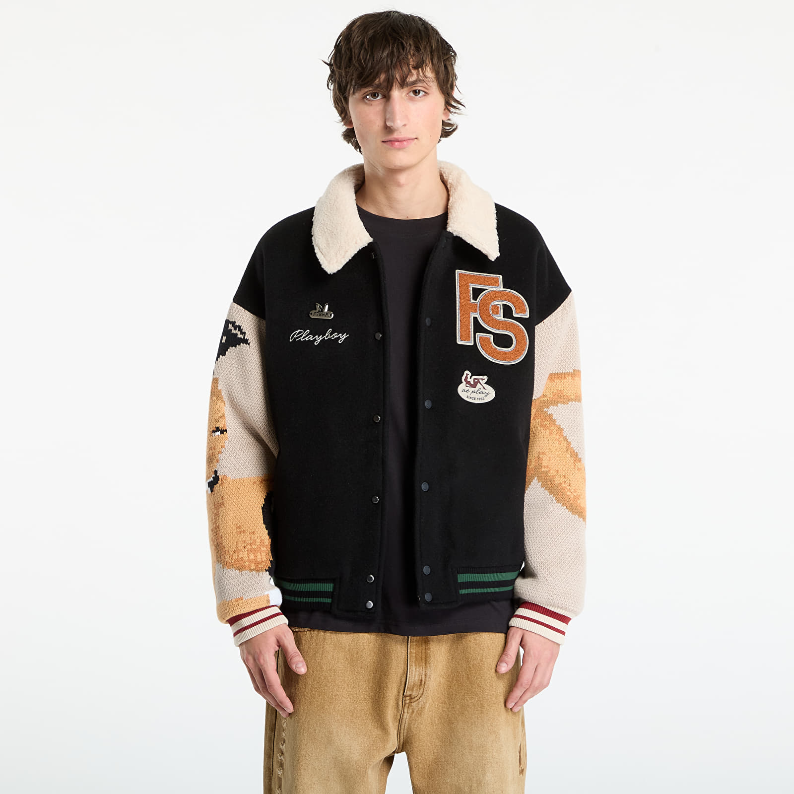 Takit Playboy x FTSHP Varsity Jacket UNISEX Black