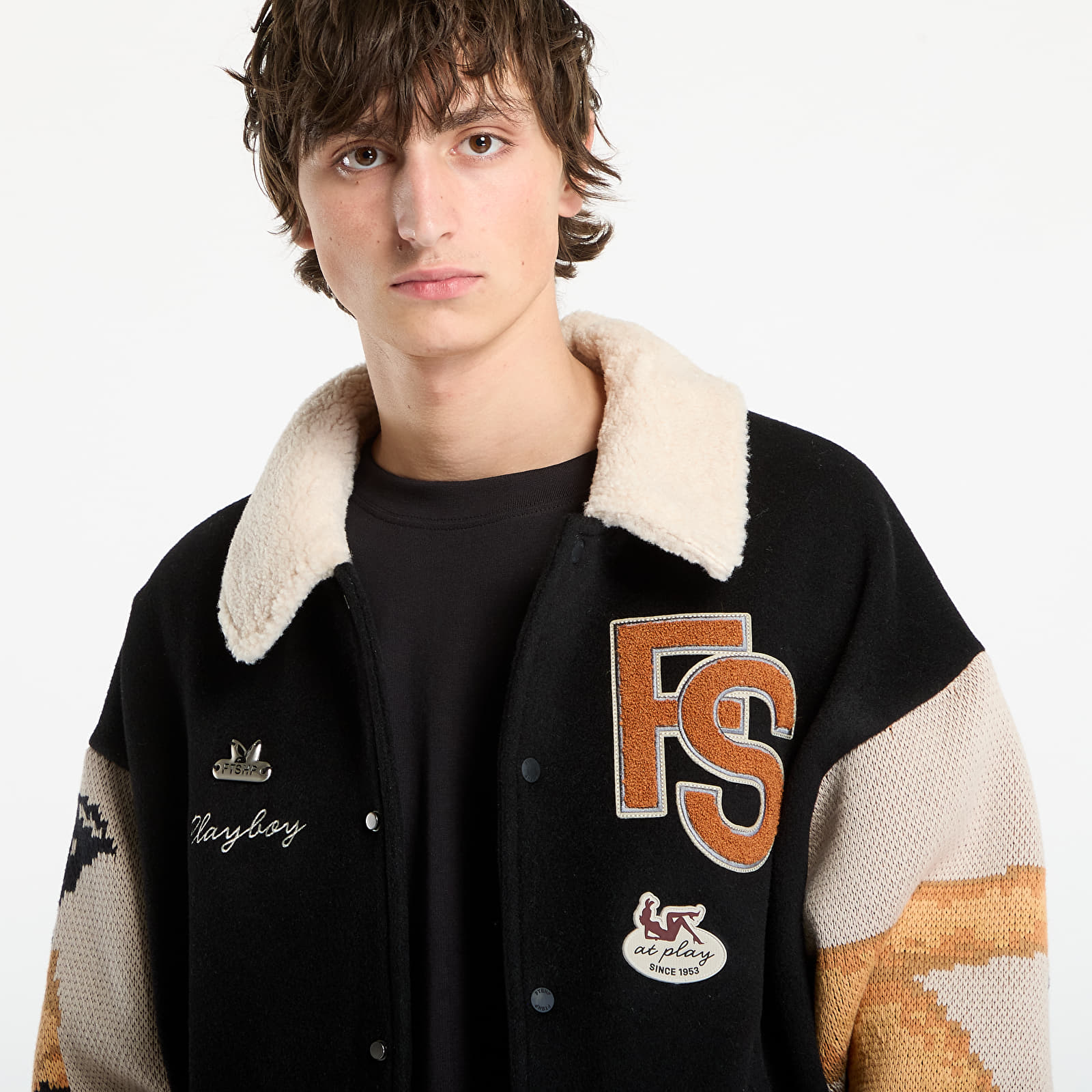 Takit Playboy x FTSHP Varsity Jacket UNISEX Black