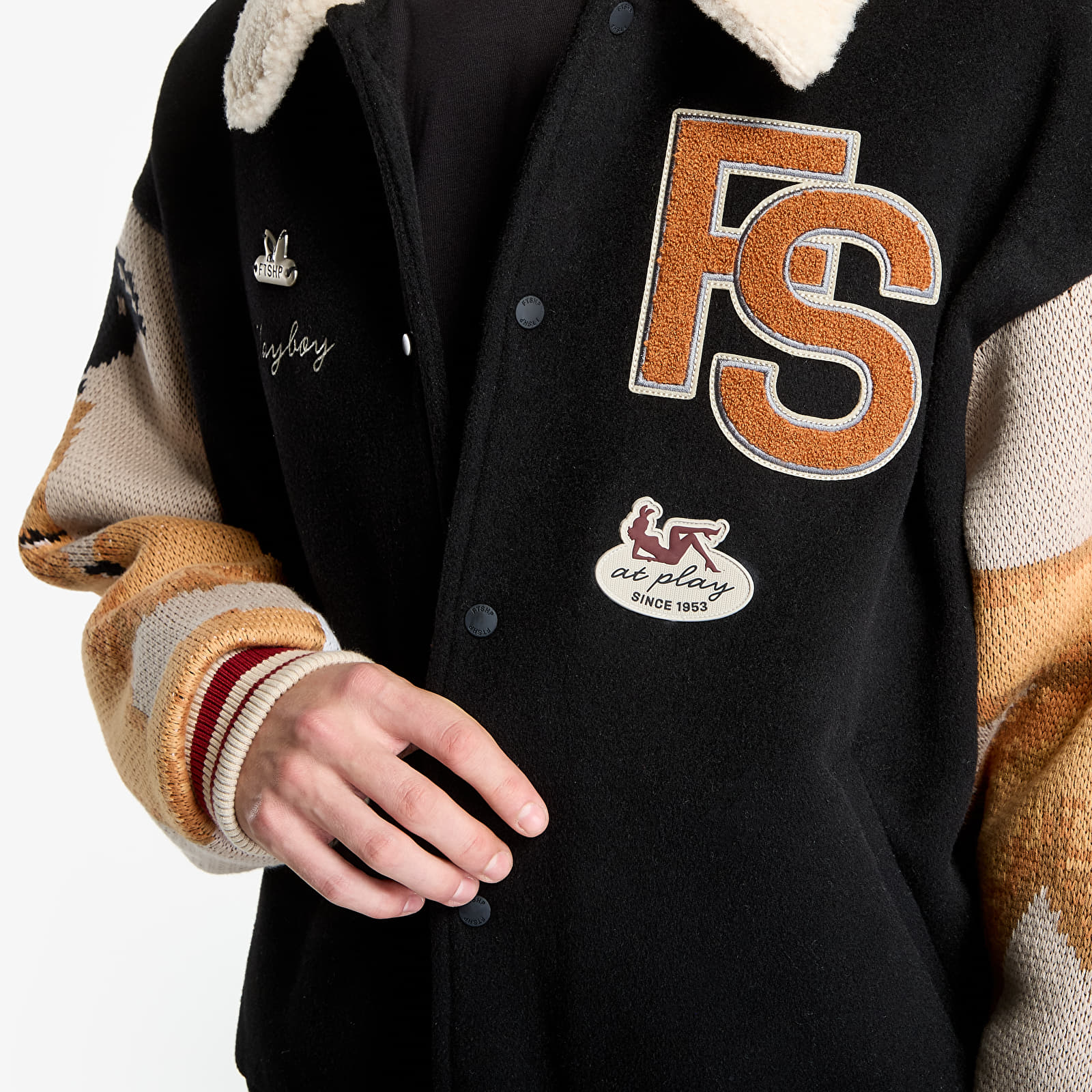 Takit Playboy x FTSHP Varsity Jacket UNISEX Black