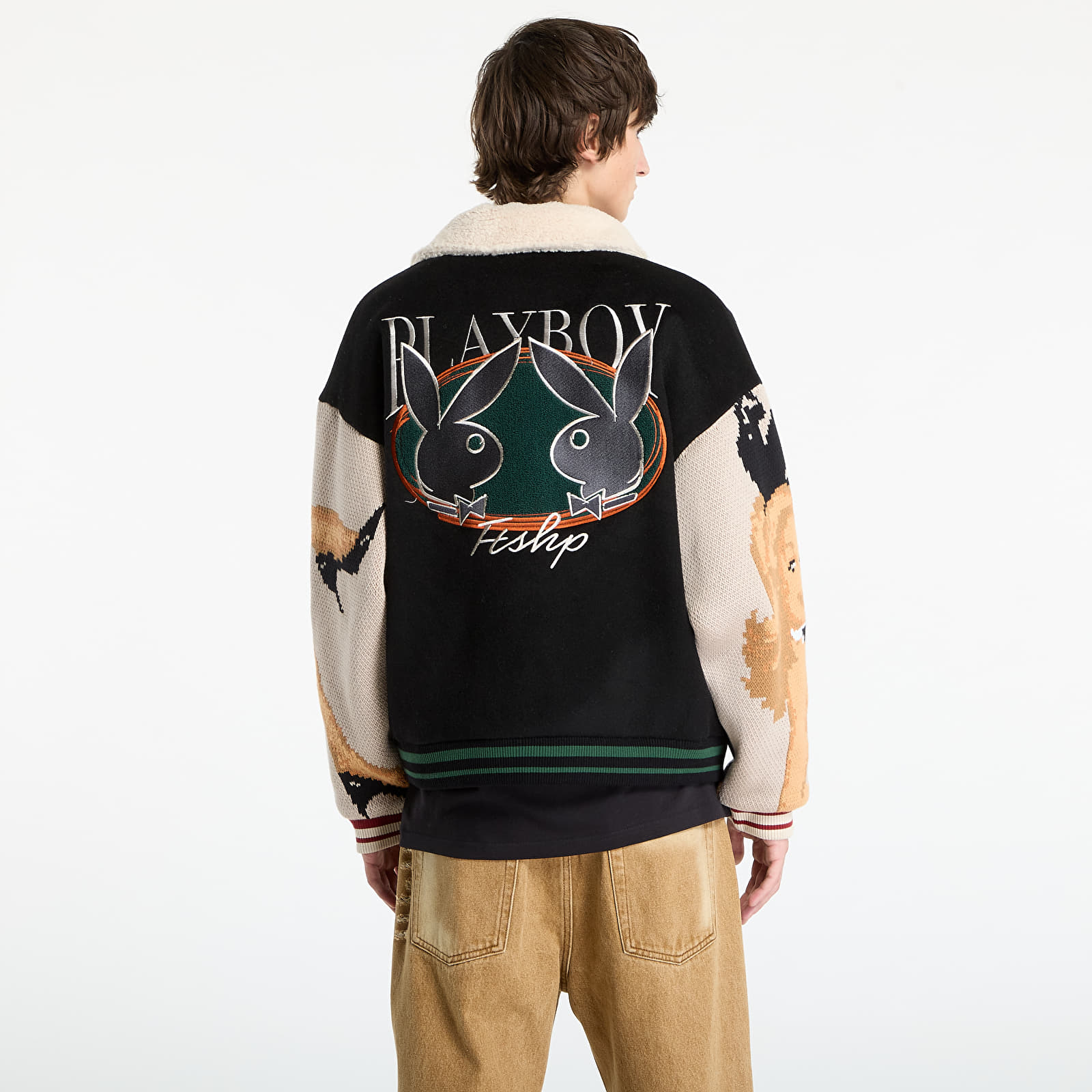 Takit Playboy x FTSHP Varsity Jacket UNISEX Black