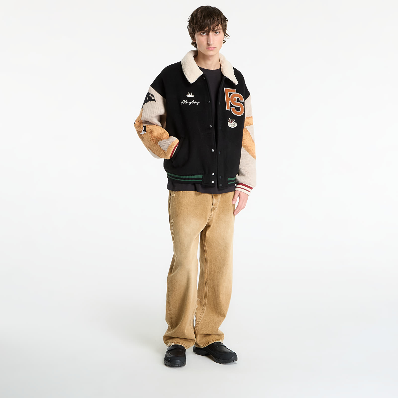 Takit Playboy x FTSHP Varsity Jacket UNISEX Black