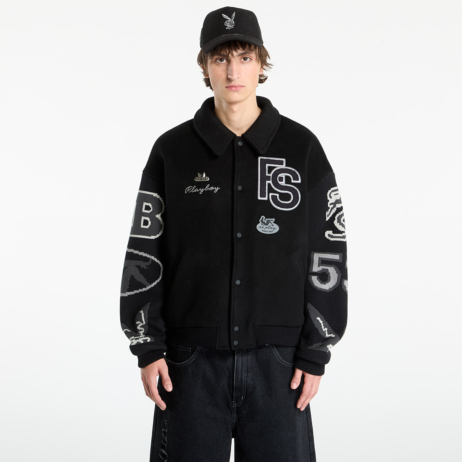 Takit Playboy x FTSHP Varsity Jacket UNISEX Black C