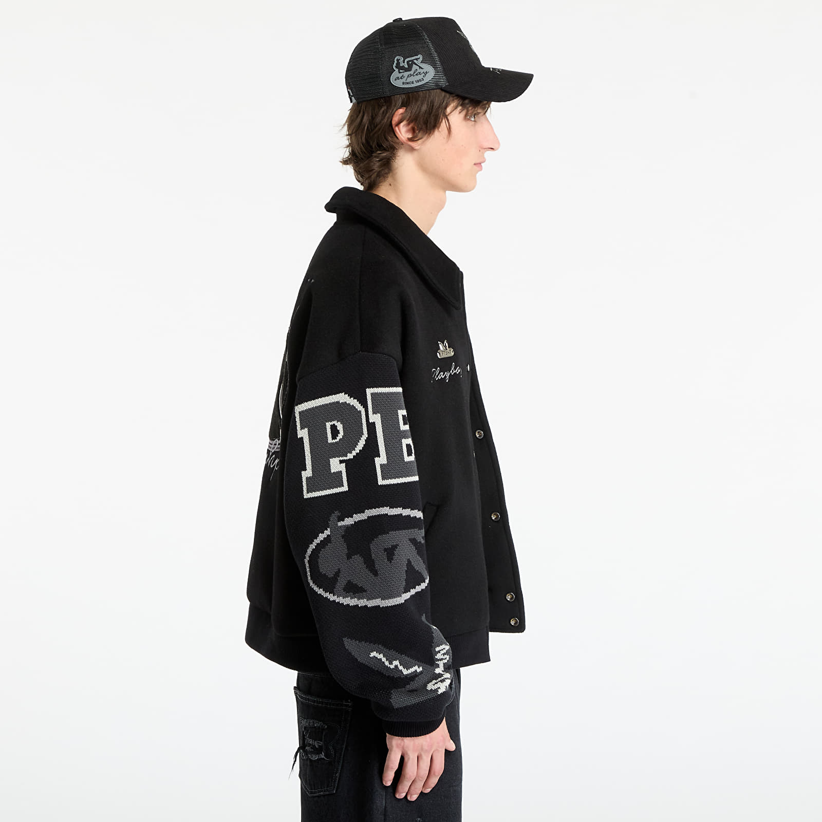 Takit Playboy x FTSHP Varsity Jacket UNISEX Black C