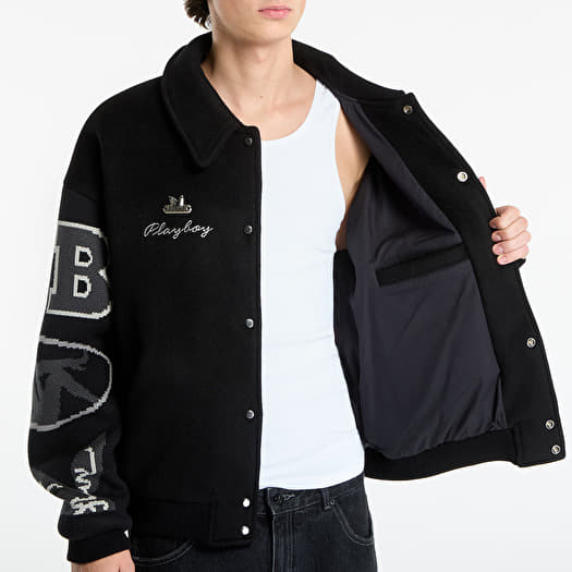 Playboy x FTSHP Varsity Jacket UNISEX Black C | Footshop