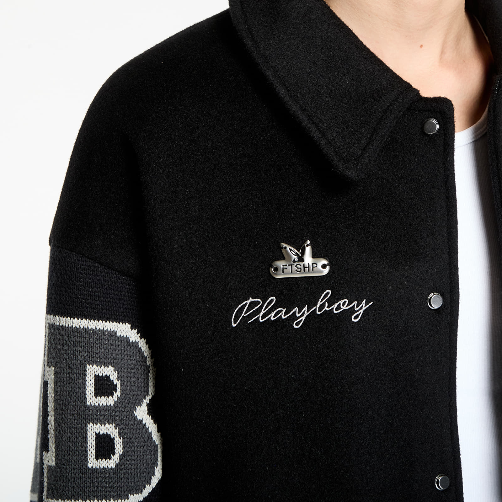 Takit Playboy x FTSHP Varsity Jacket UNISEX Black C
