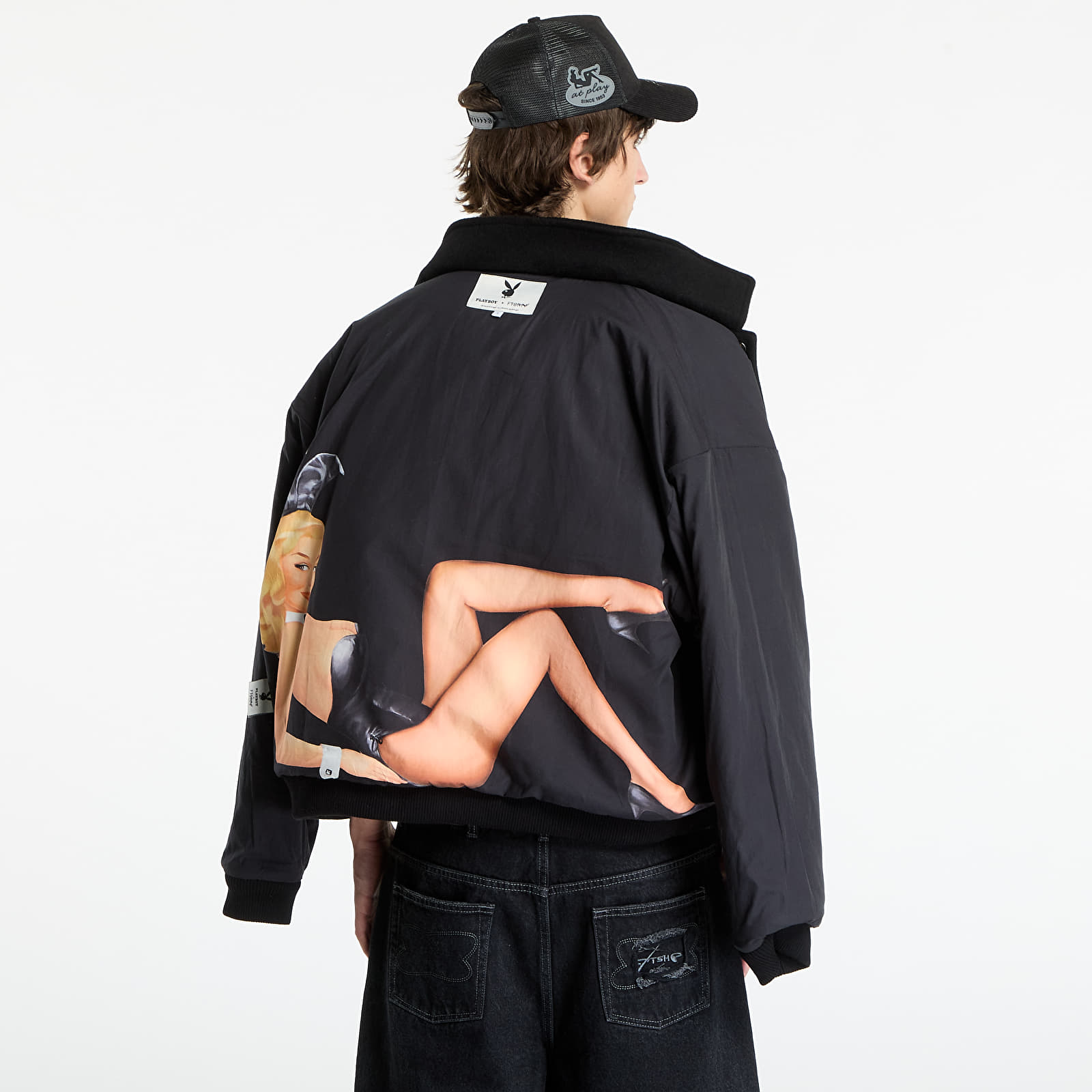 Takit Playboy x FTSHP Varsity Jacket UNISEX Black C
