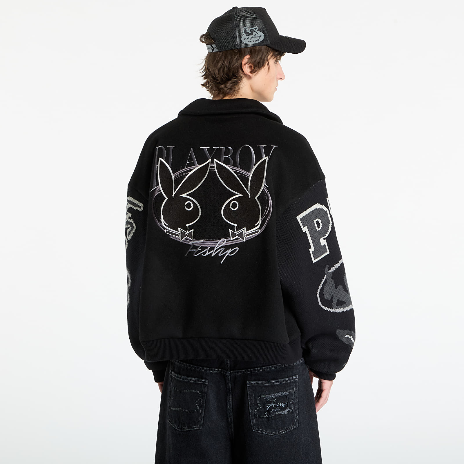 Takit Playboy x FTSHP Varsity Jacket UNISEX Black C