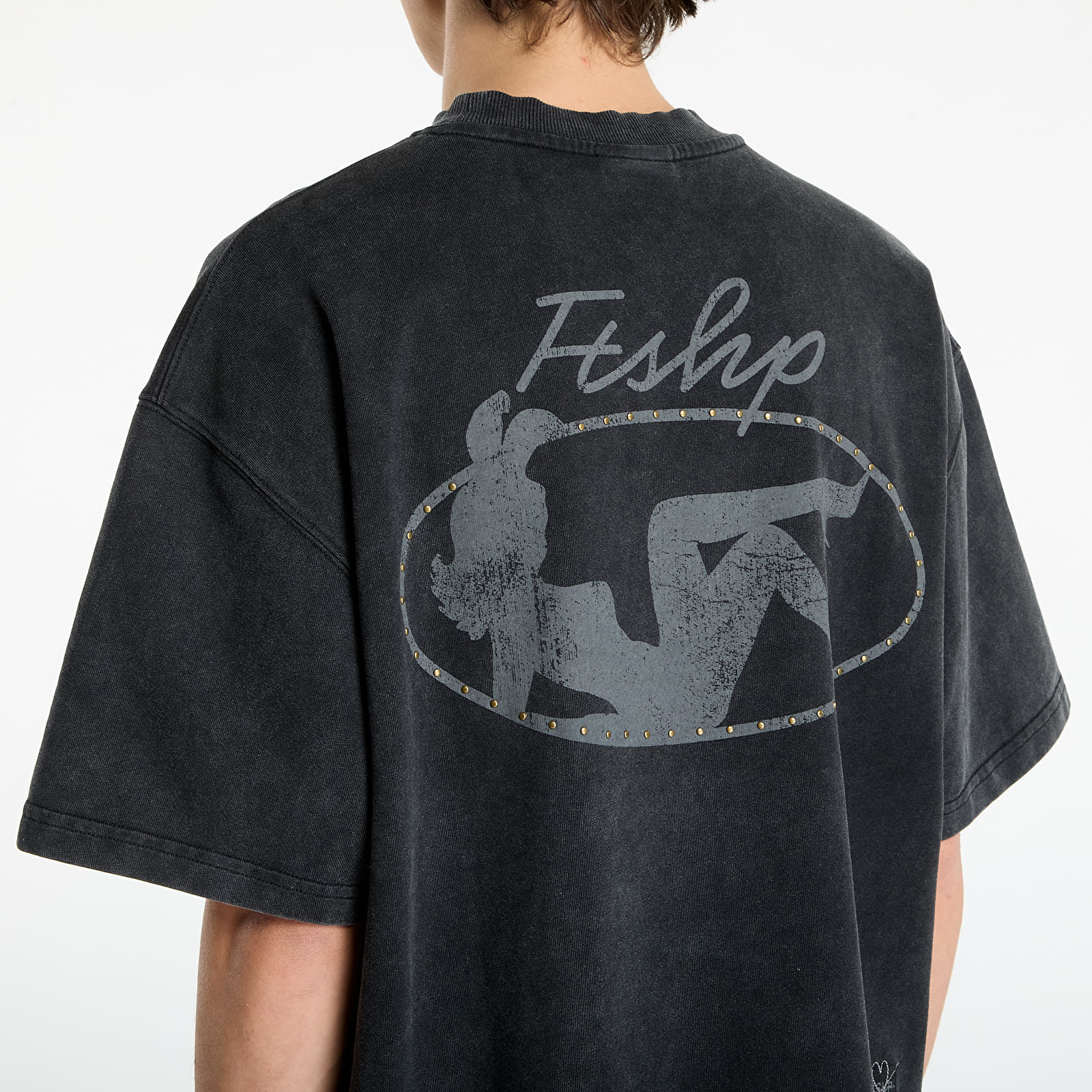 T-shirts Playboy x FTSHP Washed Tee UNISEX Washed Black