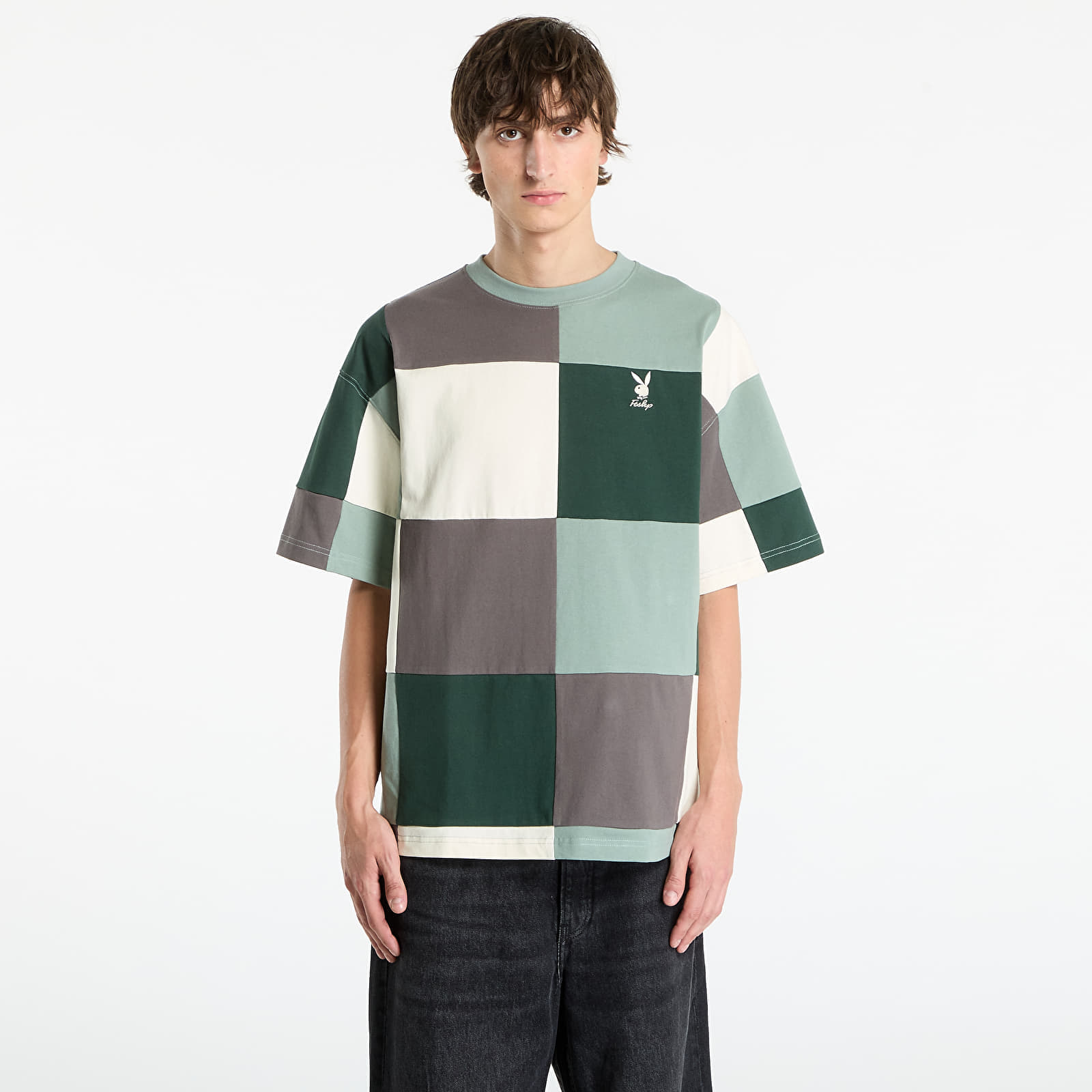 Tricou Playboy x FTSHP Patchwork Tee UNISEX Green XS