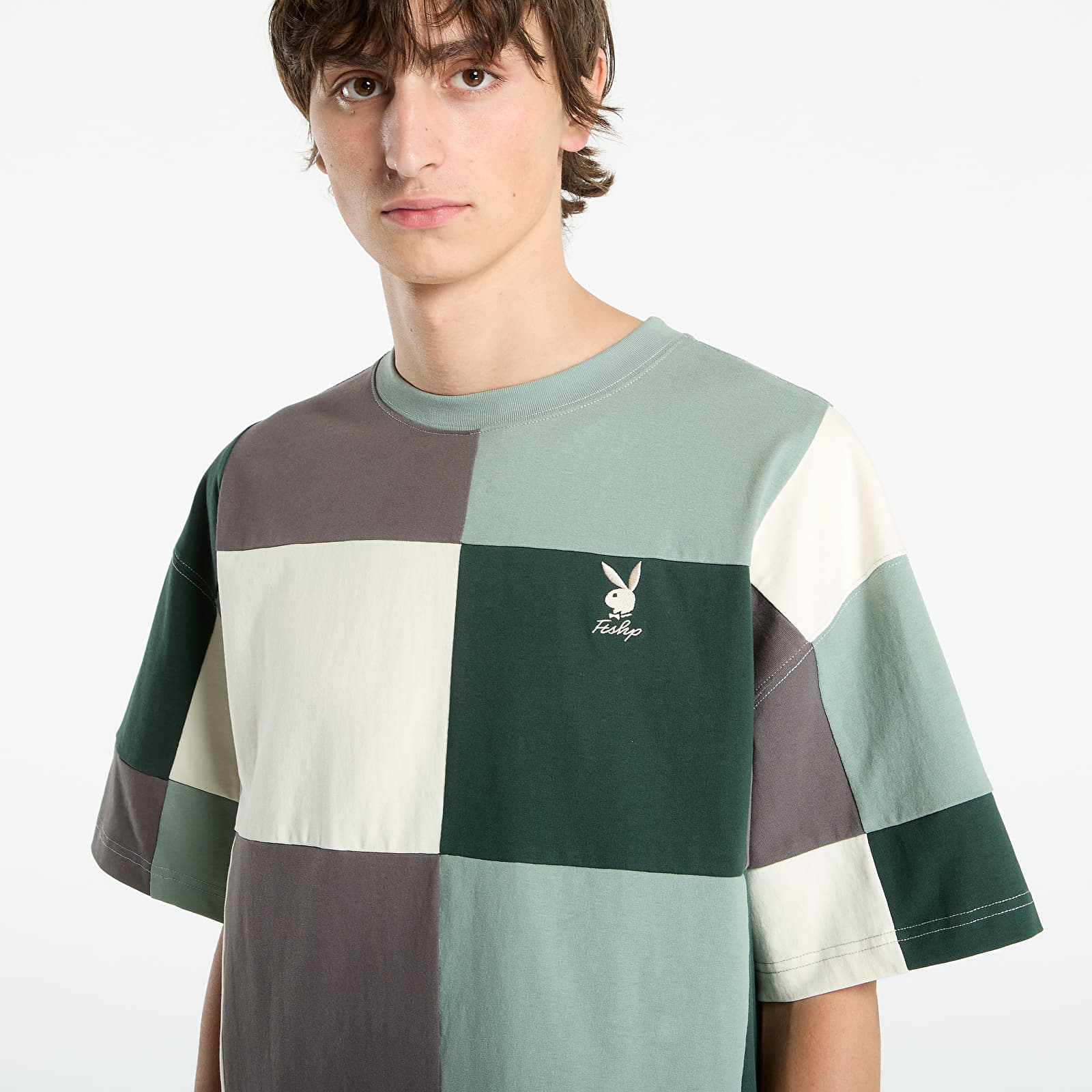 T-paidat Playboy x FTSHP Patchwork Tee UNISEX Green