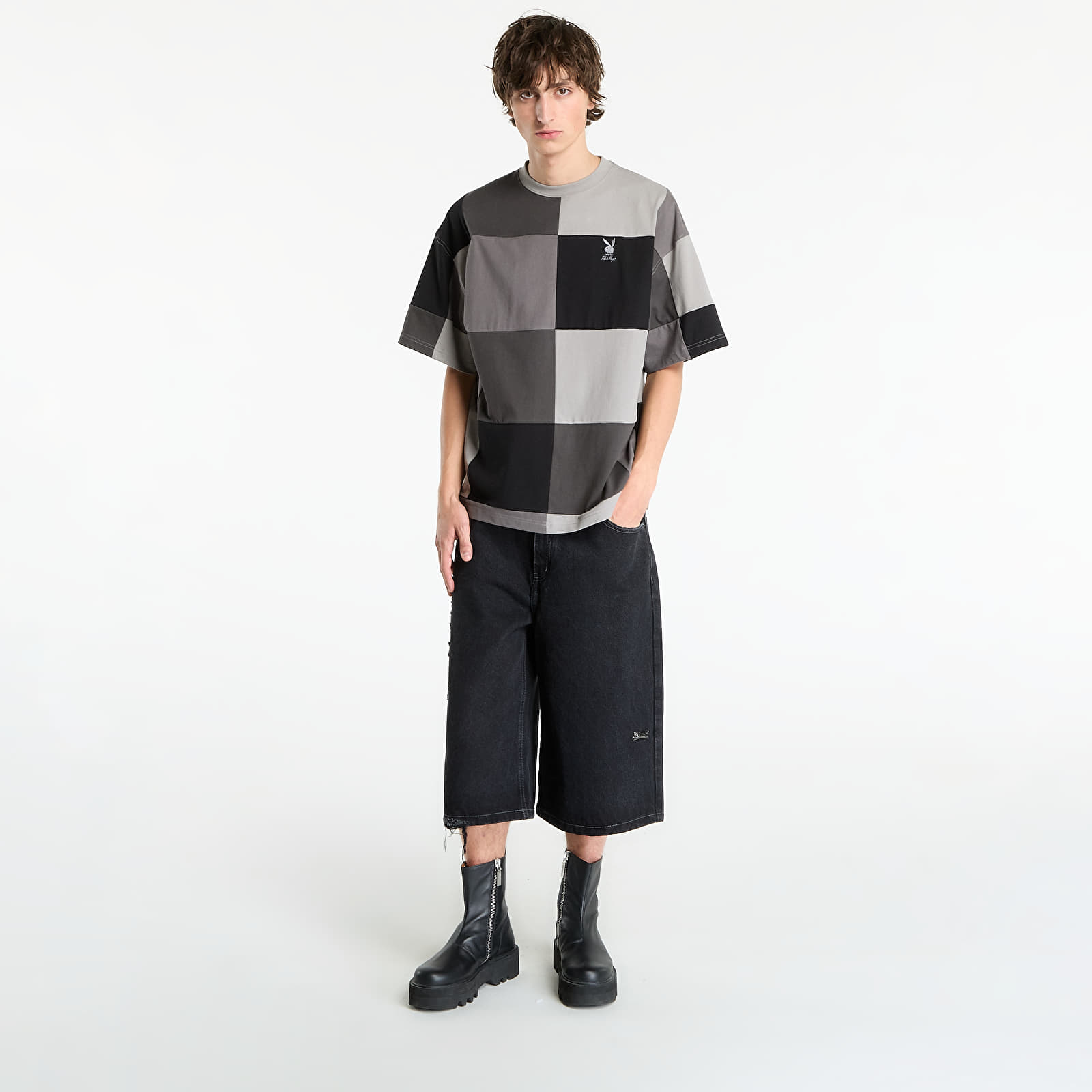 T-shirts Playboy x FTSHP Patchwork Tee UNISEX Grey