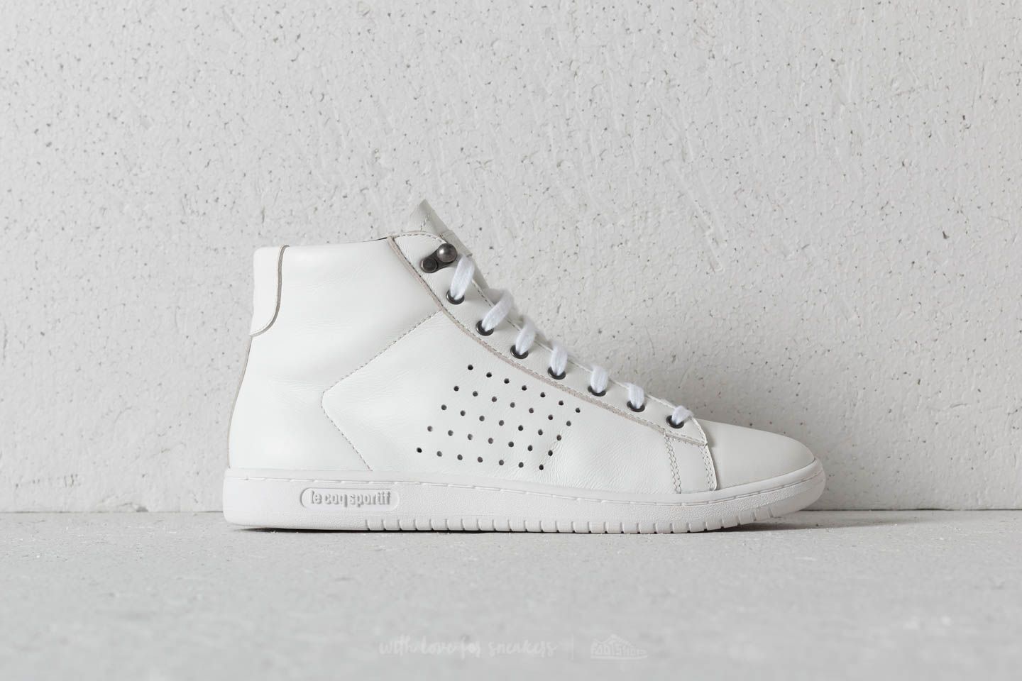 Zapatillas mujer le coq sportif Arthur Ashe Mid Leather Optical White