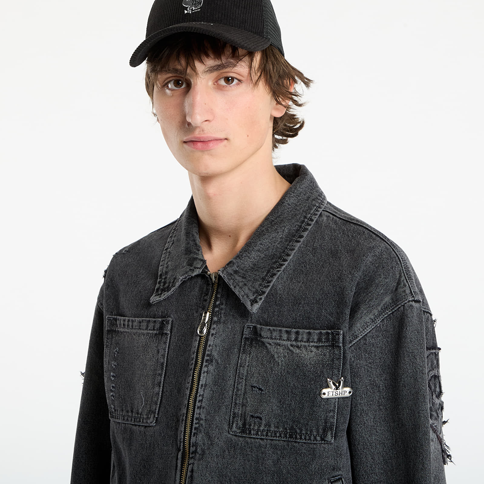 Takit Playboy x FTSHP Denim Jacket UNISEX Black