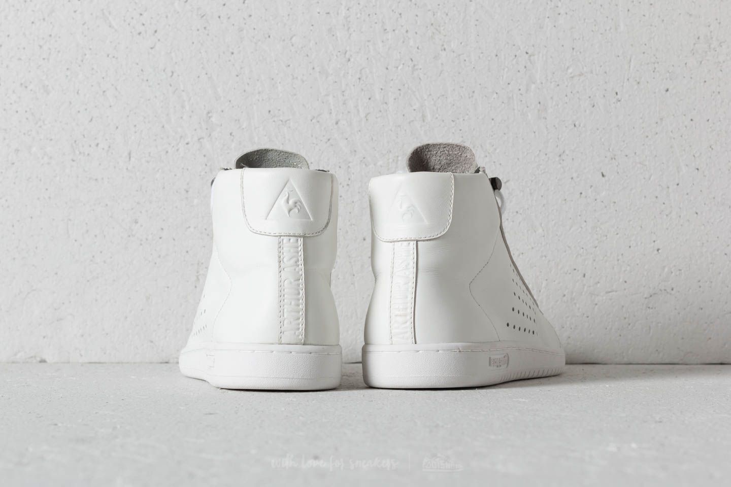 Zapatillas mujer le coq sportif Arthur Ashe Mid Leather Optical White