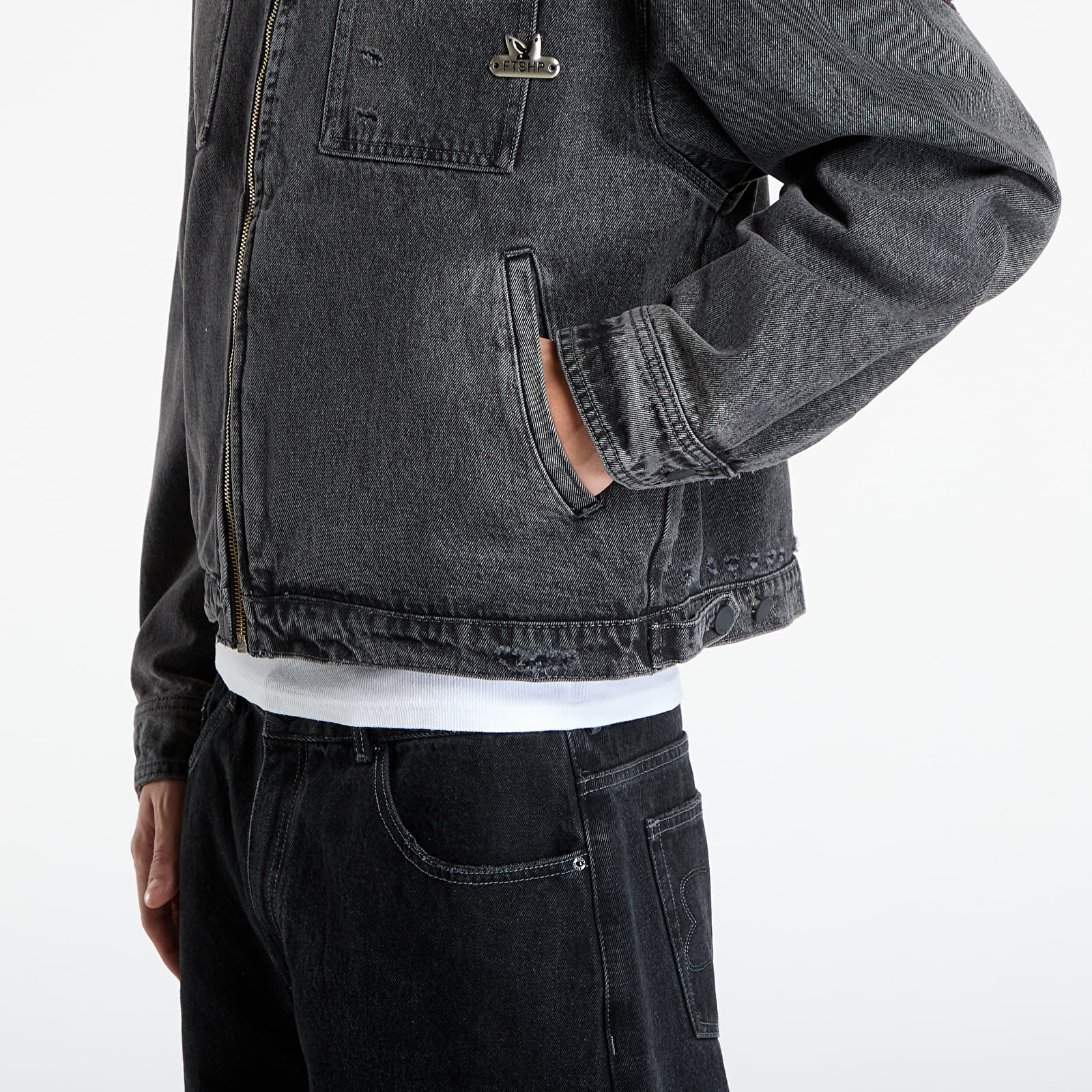 Takit Playboy x FTSHP Denim Jacket UNISEX Black