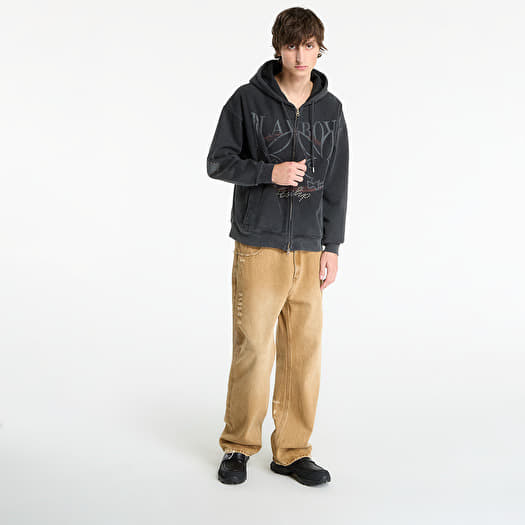 Hanorace Playboy x FTSHP Zip-Up Hoodie UNISEX Black (FTSHP_519