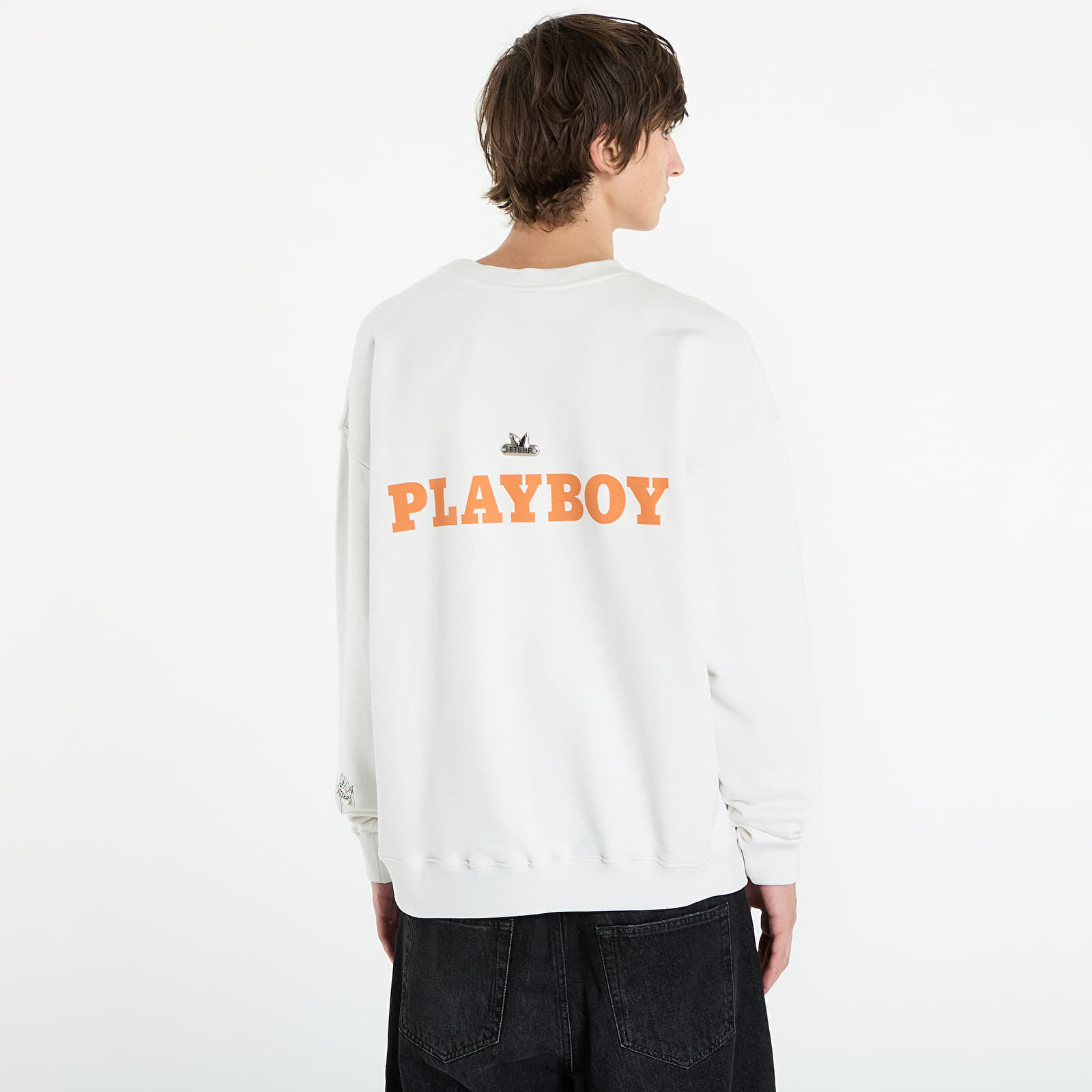 Hupparit ja collegepaidat Playboy x FTSHP Crewneck UNISEX Off White