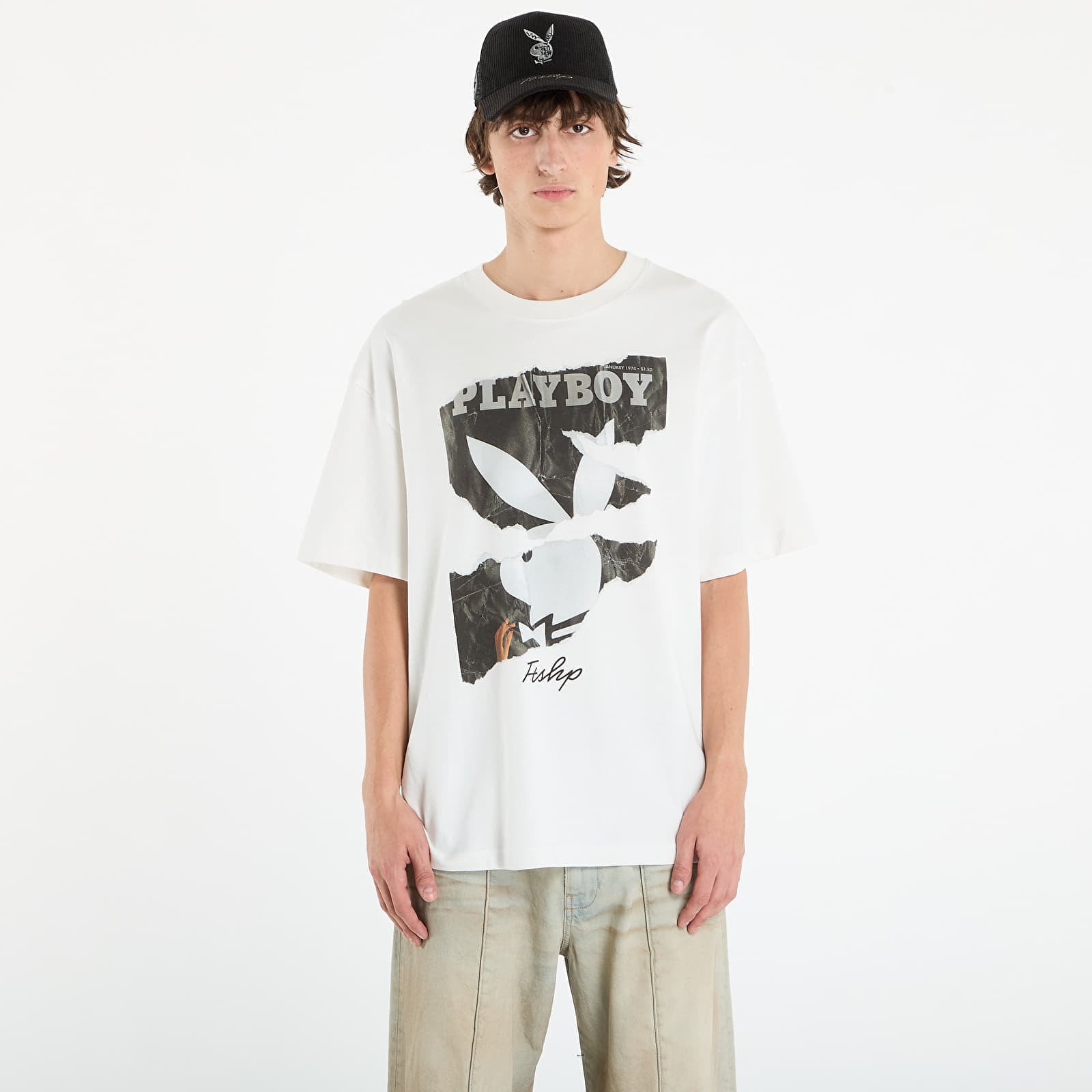 Tricou Playboy x FTSHP Cover Tee 1974/1 UNISEX Off-White XXL