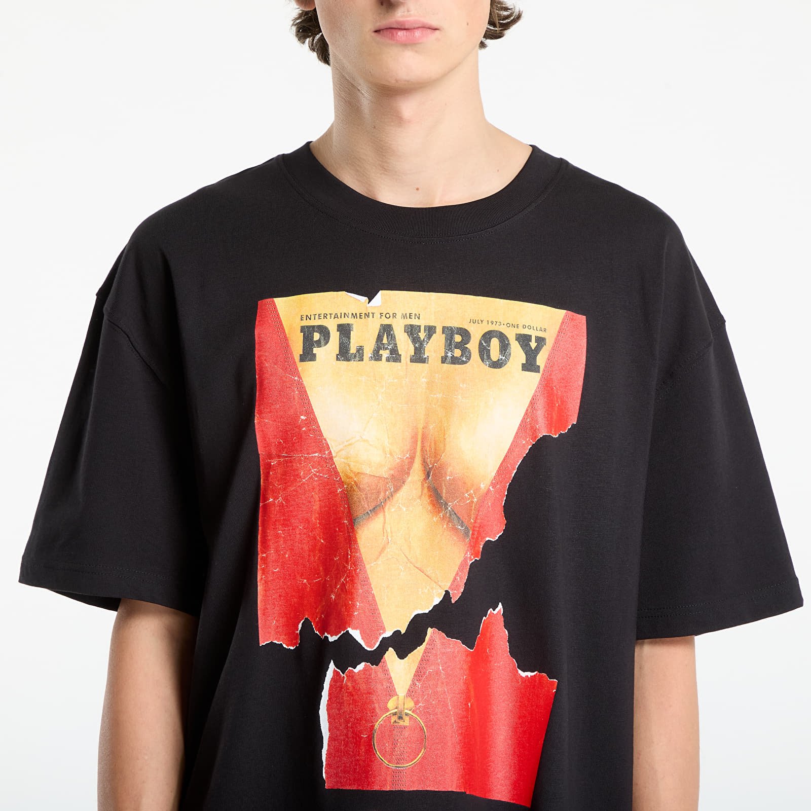 T-paidat Playboy x FTSHP Cover Tee 1973/7 UNISEX Black