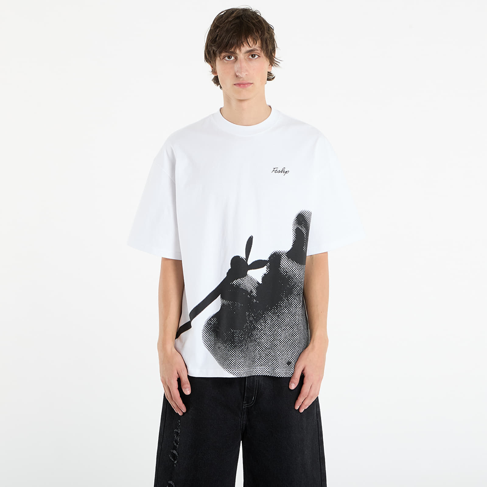 Tricou Playboy x FTSHP Straw T-Shirt UNISEX White L