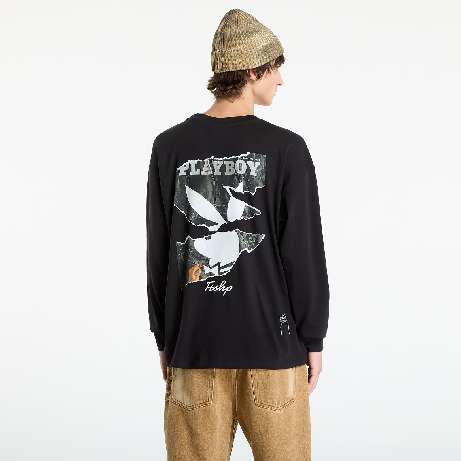 T-paidat Playboy x FTSHP Cover Longsleeve Tee UNISEX Black