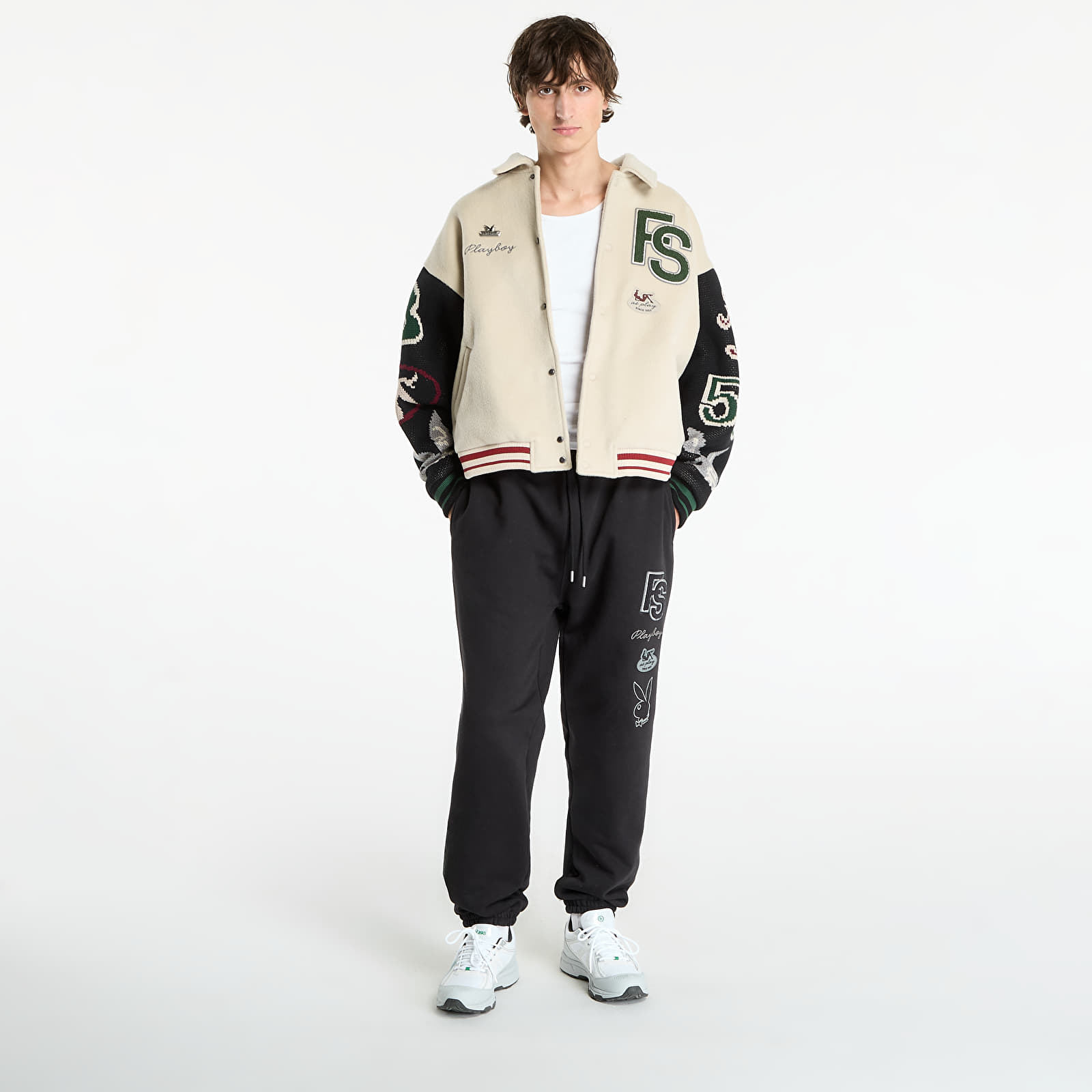 Trenirka hlače  Playboy x FTSHP Varsity Sweatpants UNISEX Black