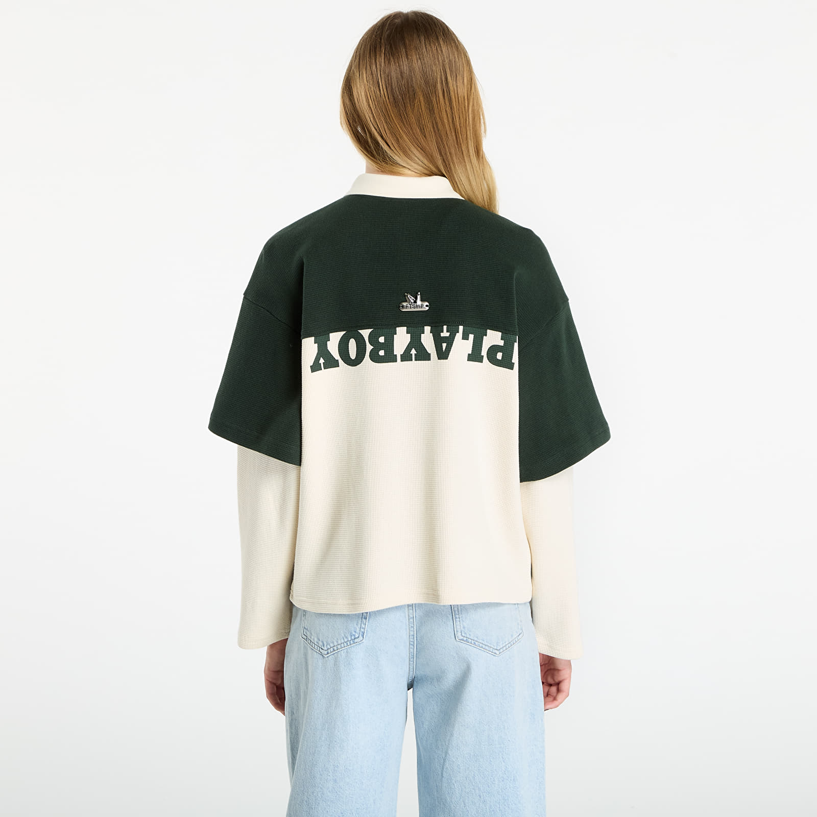 T-paidat Playboy x FTSHP Double Sleeve Polo UNISEX Green