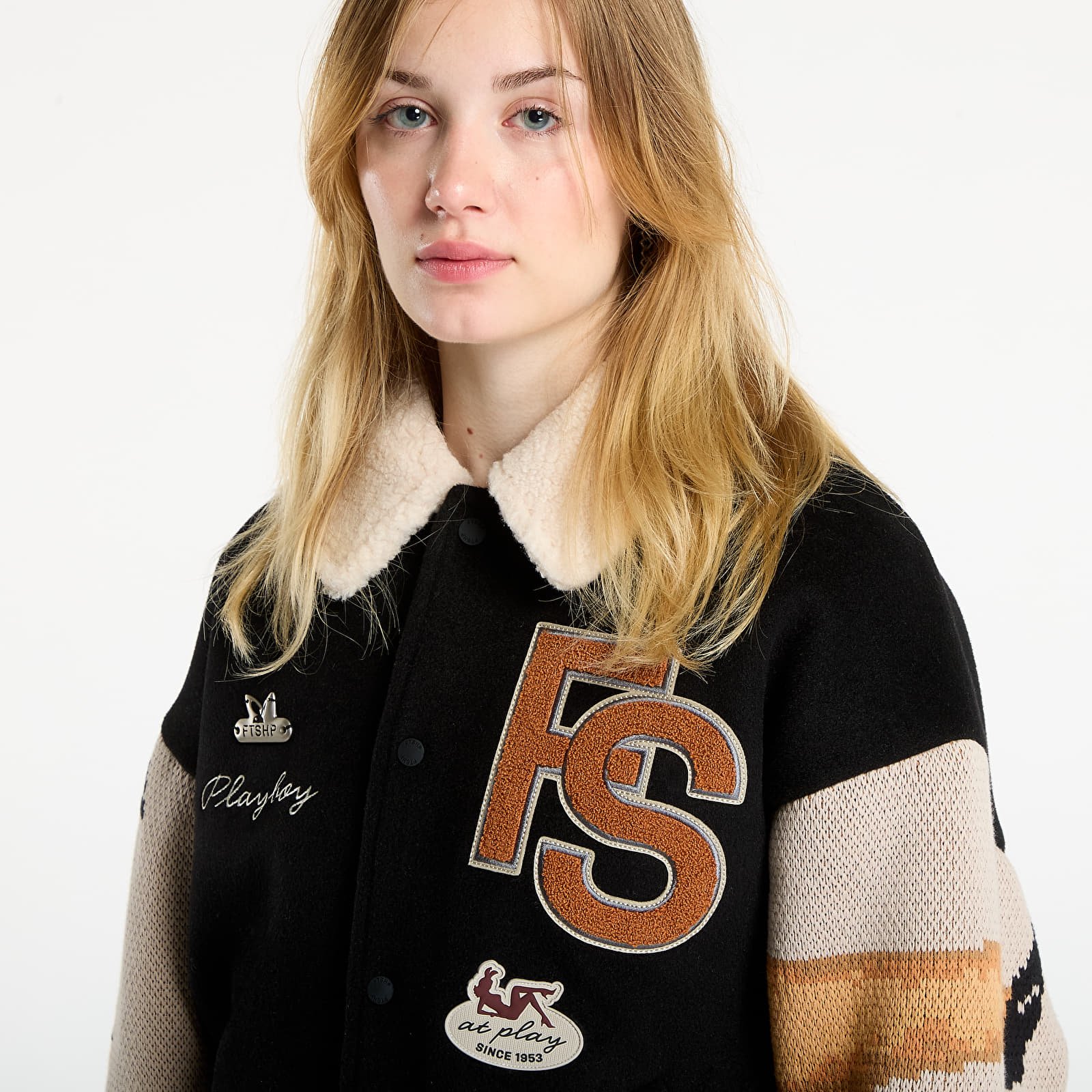 Takit Playboy x FTSHP Varsity Jacket UNISEX Black