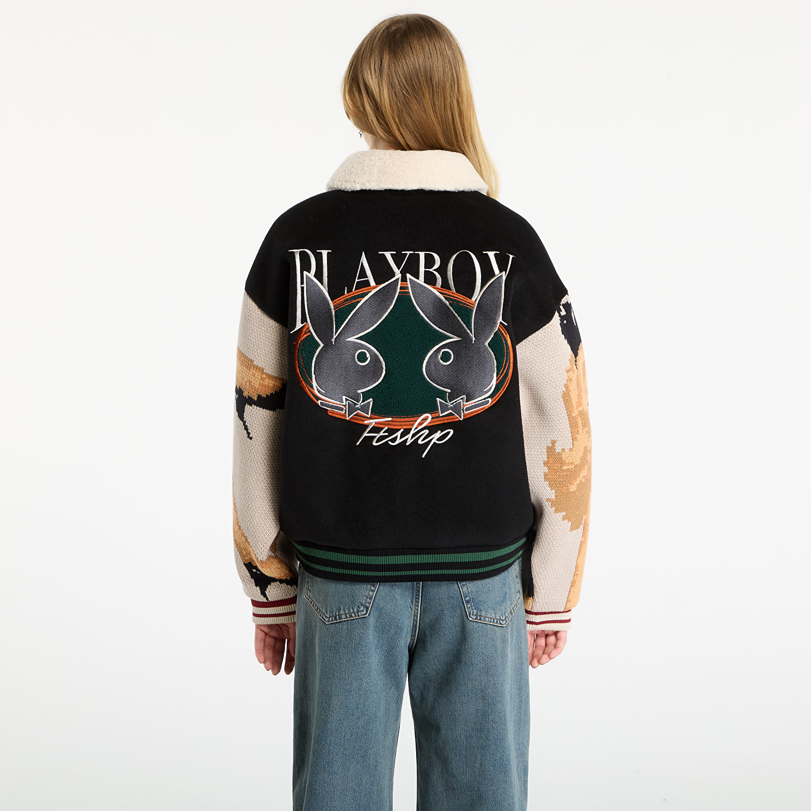Takit Playboy x FTSHP Varsity Jacket UNISEX Black