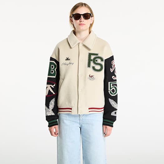 Playboy x FTSHP Varsity Jacket UNISEX Grey