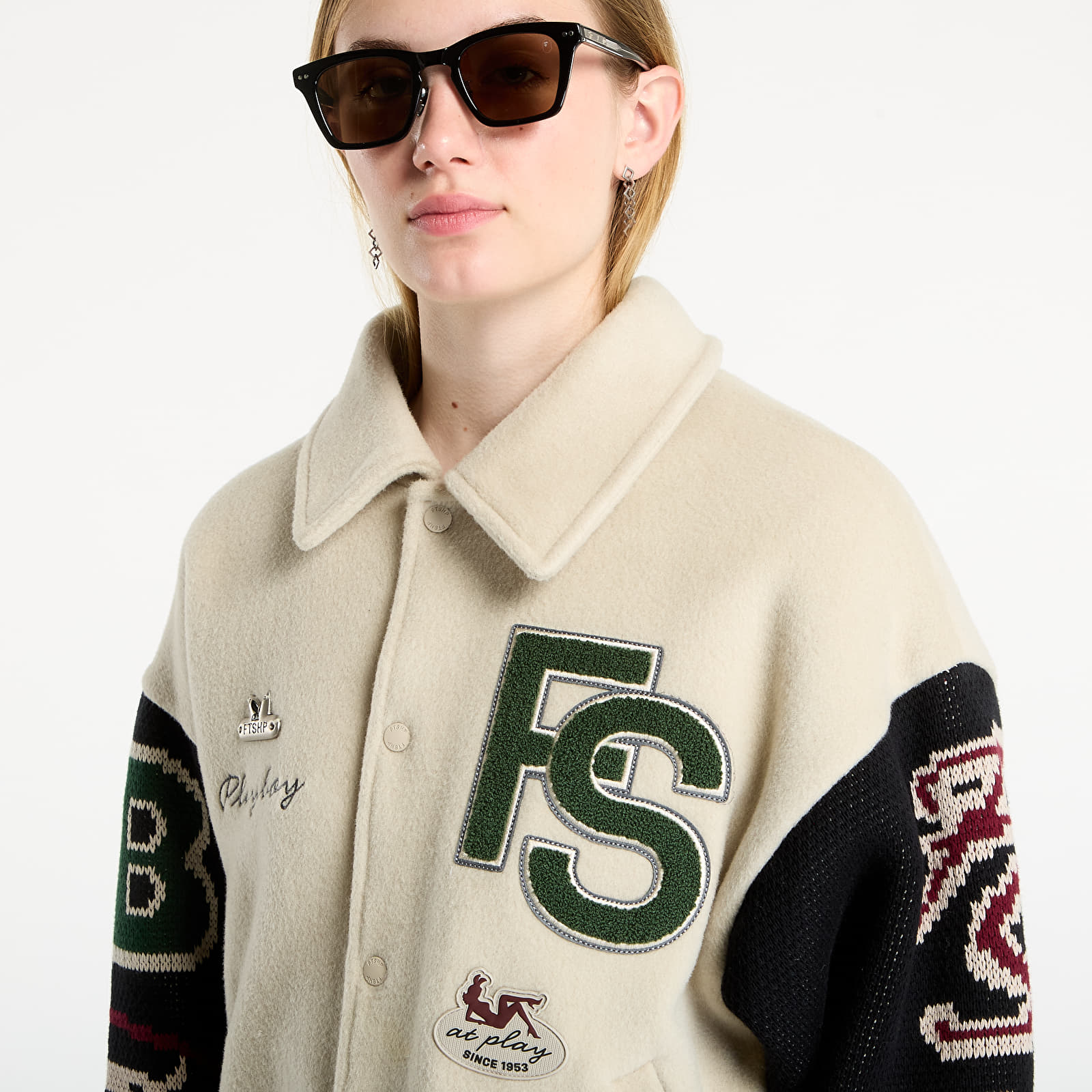 Takit Playboy x FTSHP Varsity Jacket UNISEX Grey