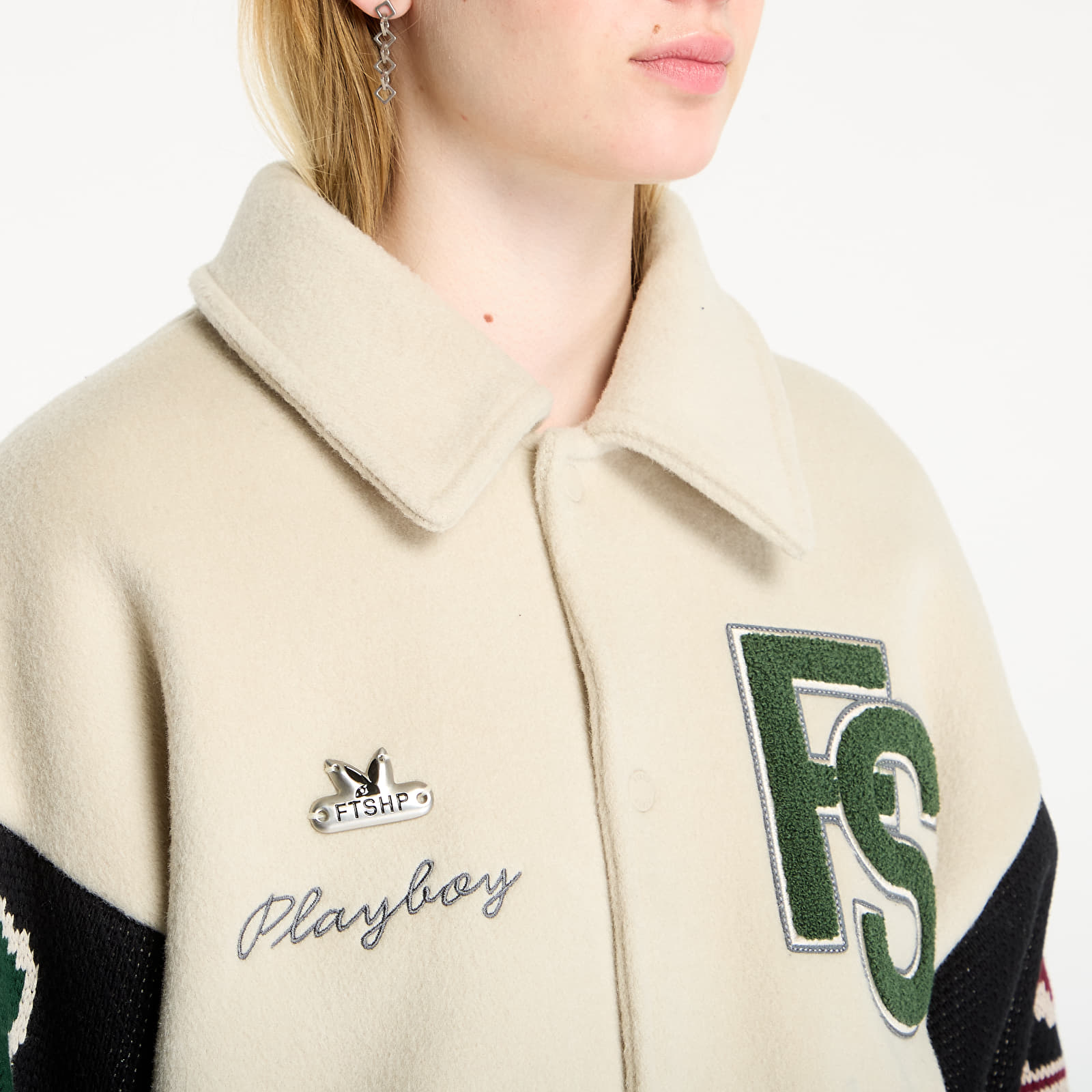 Takit Playboy x FTSHP Varsity Jacket UNISEX Grey