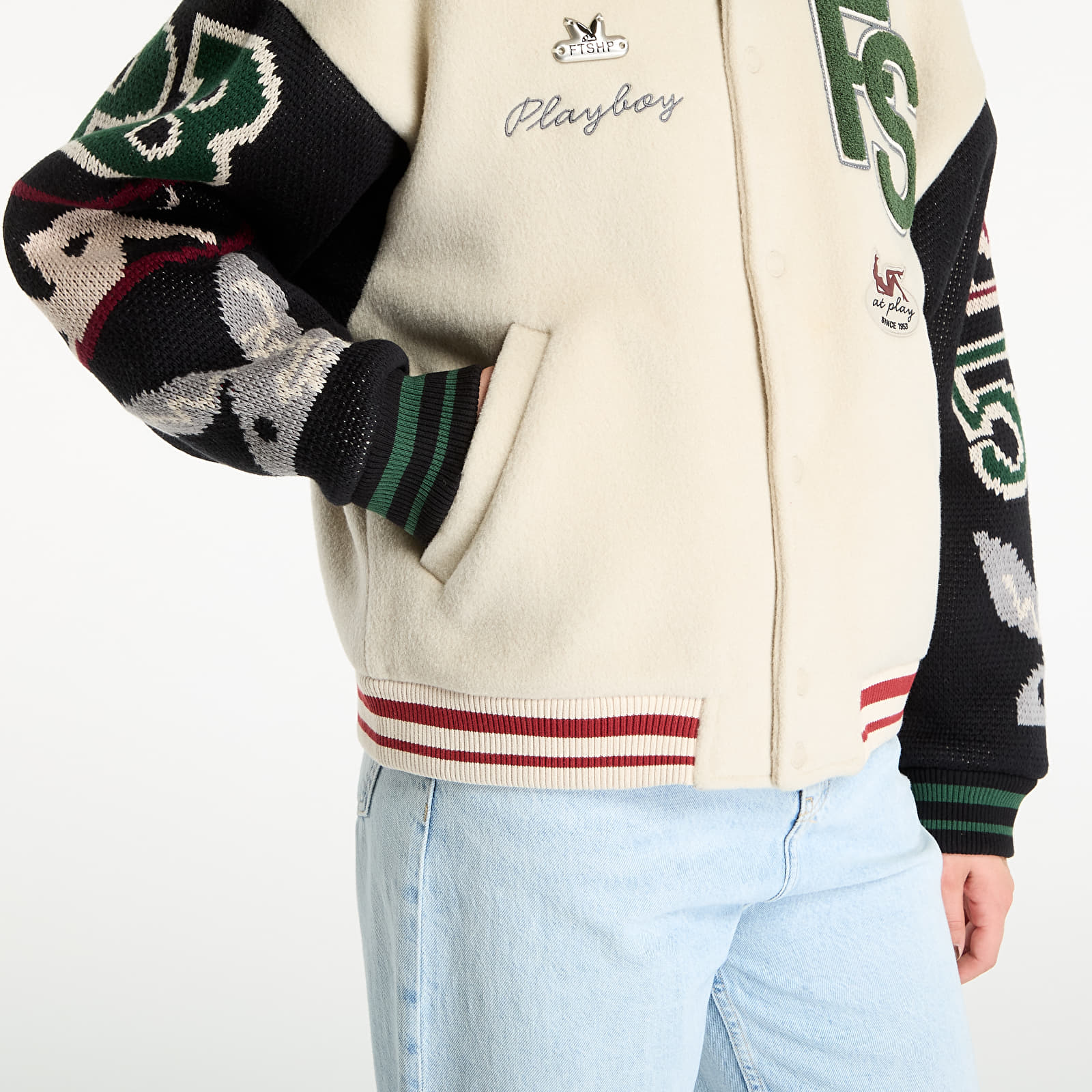 Takit Playboy x FTSHP Varsity Jacket UNISEX Grey
