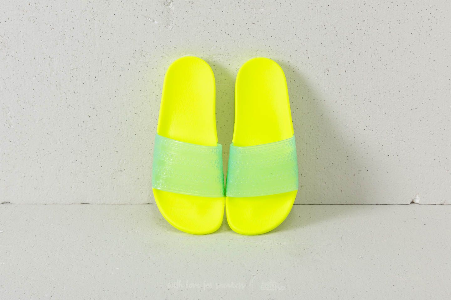 Adidas yellow slippers discount