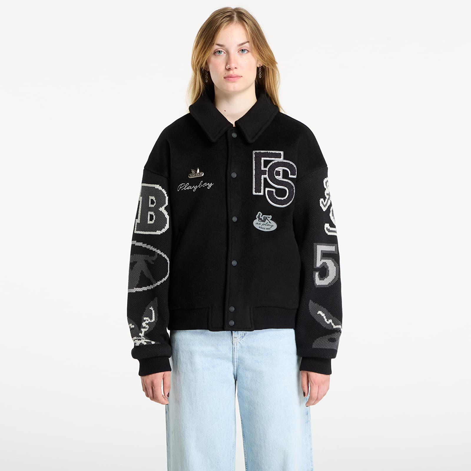 Takit Playboy x FTSHP Varsity Jacket UNISEX Black C