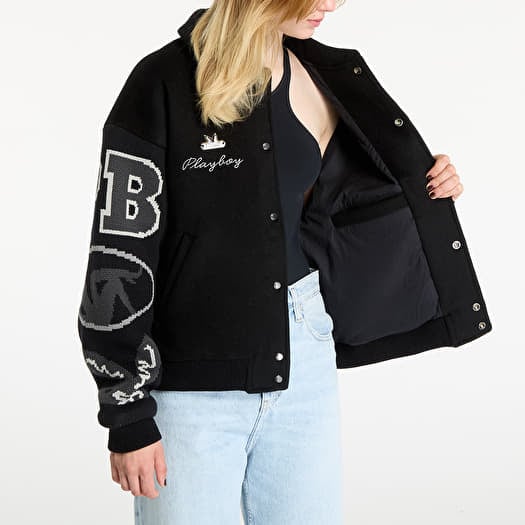 Playboy x dreamteam Logo Coach Jacket The Playboy Varsity Jacket