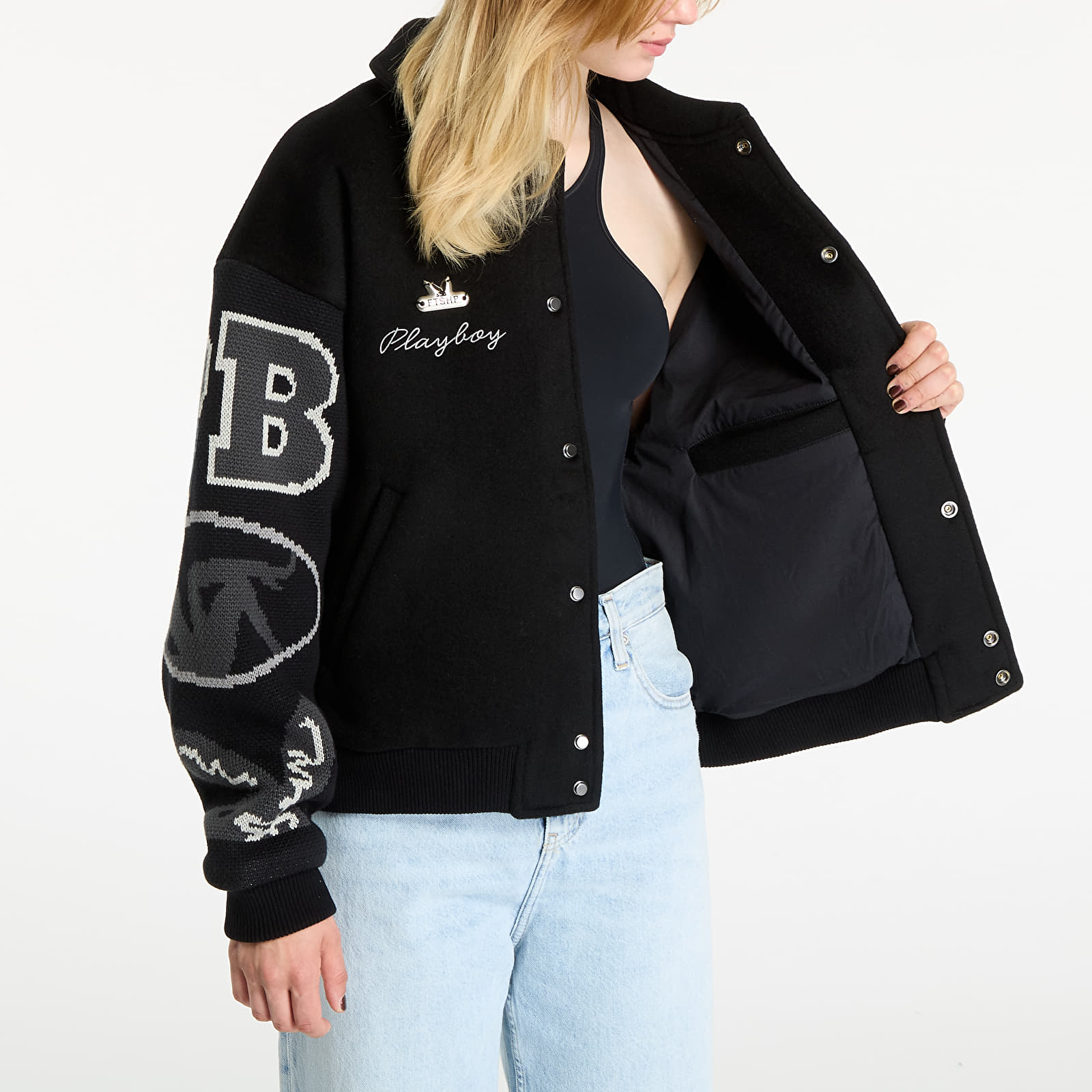 Takit Playboy x FTSHP Varsity Jacket UNISEX Black C