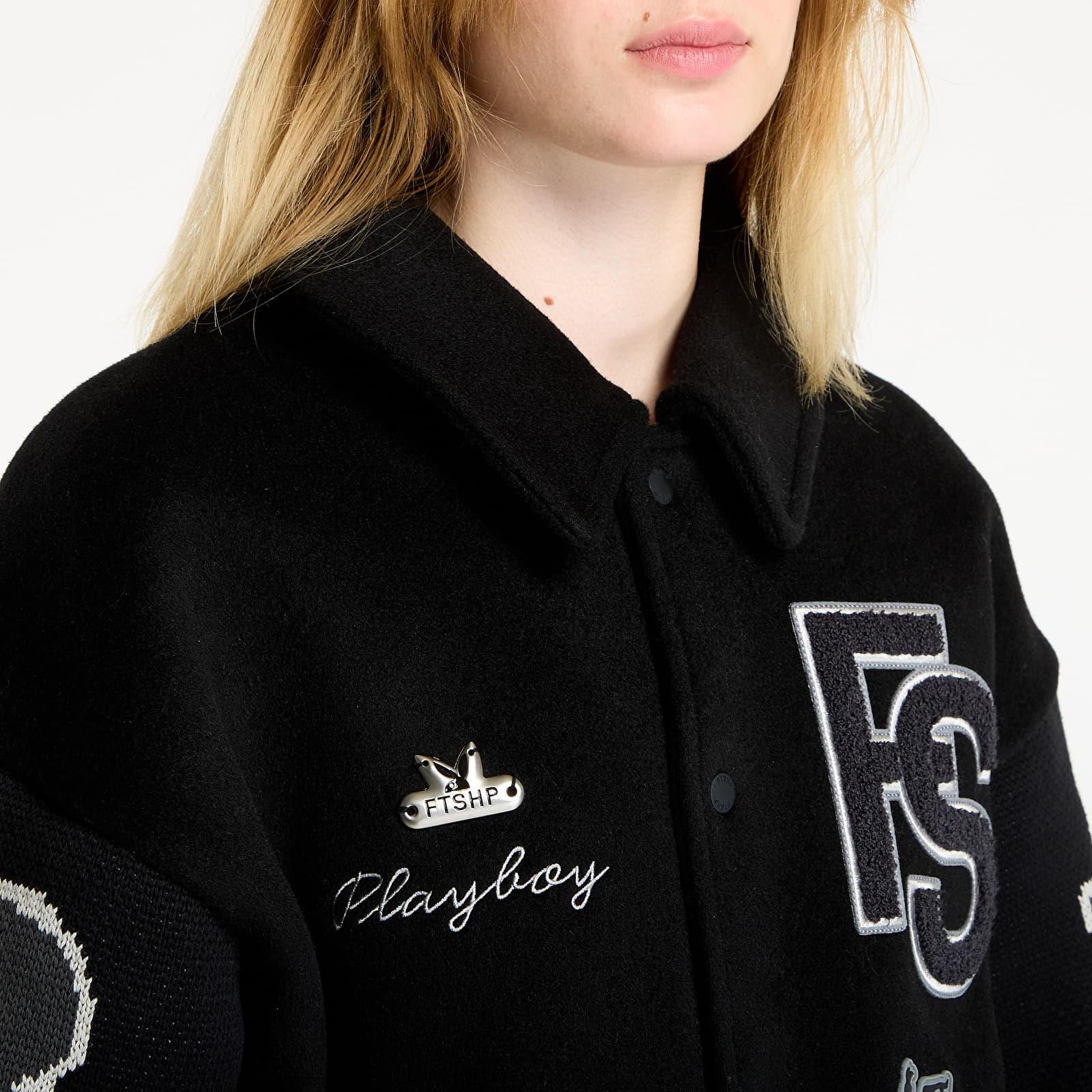 Takit Playboy x FTSHP Varsity Jacket UNISEX Black C
