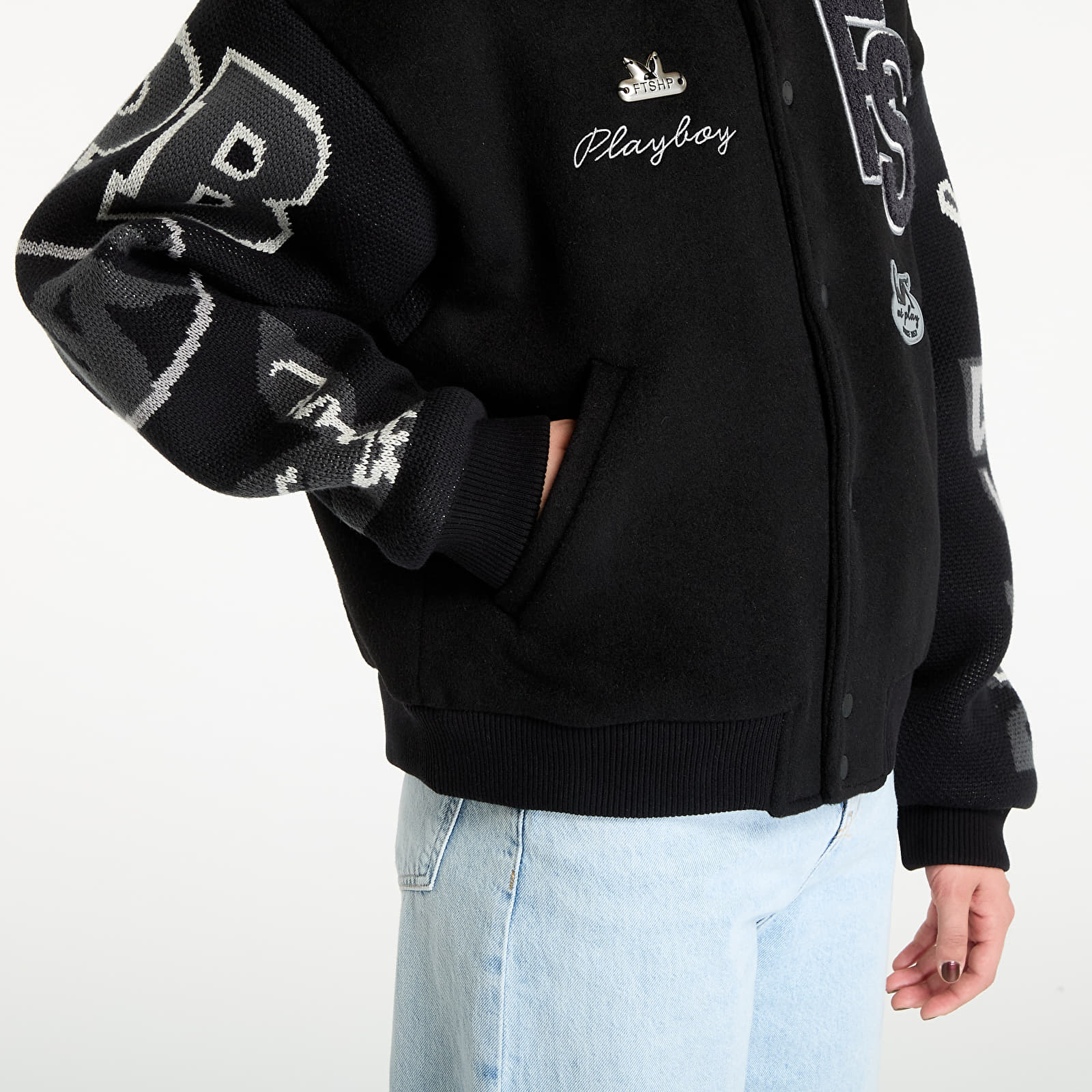 Takit Playboy x FTSHP Varsity Jacket UNISEX Black C