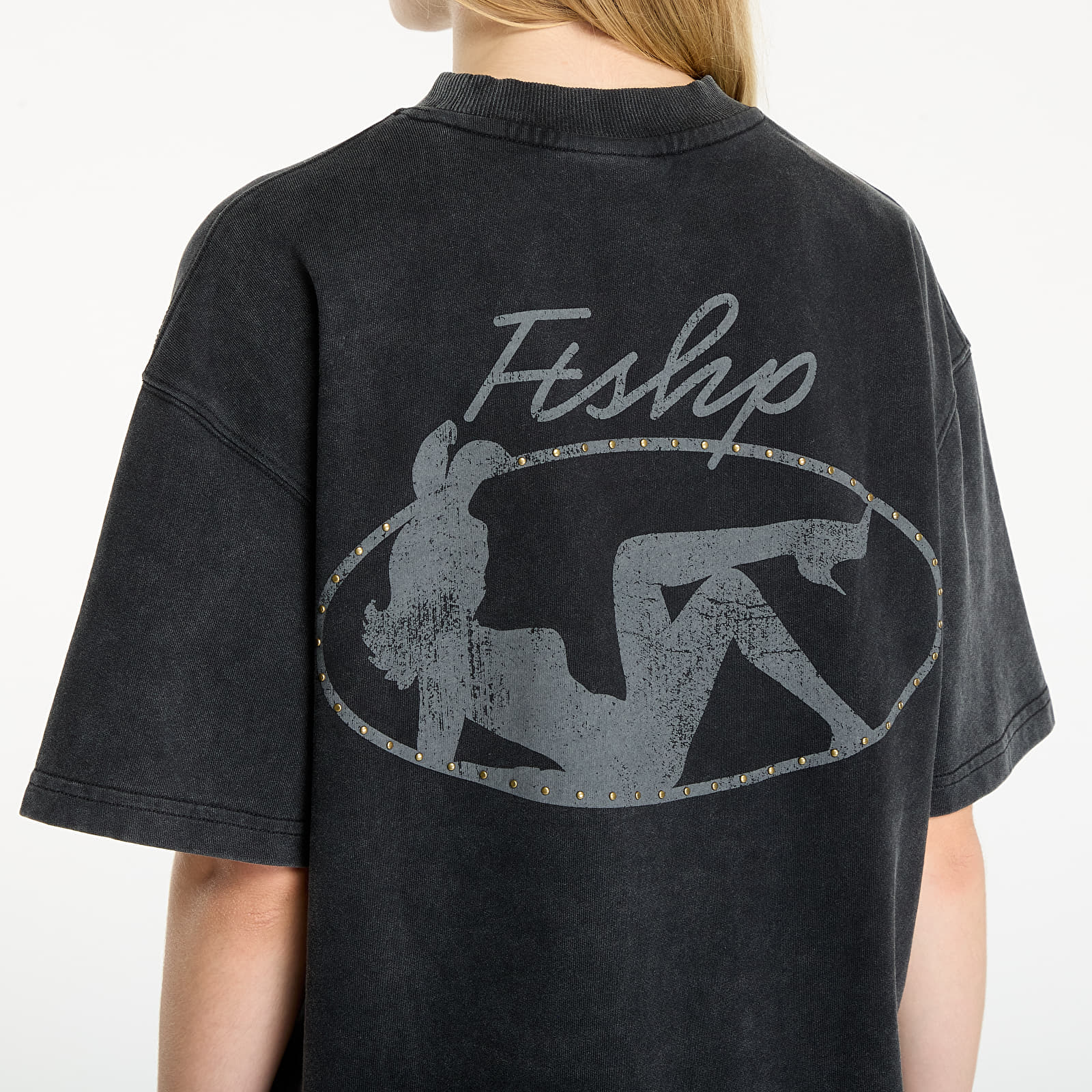 T-shirts Playboy x FTSHP Washed Tee UNISEX Washed Black