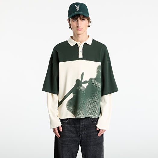 T-paita Playboy x FTSHP Double Sleeve Polo UNISEX Green