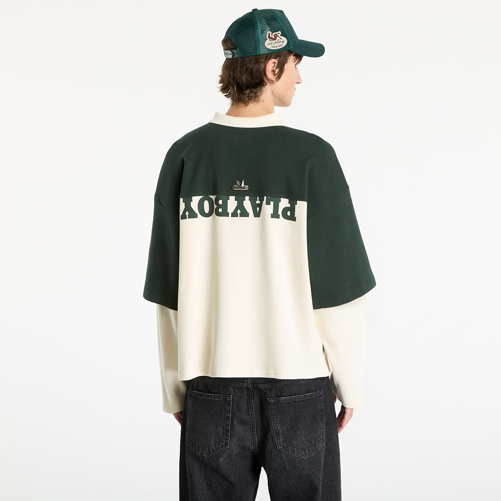 T-paidat Playboy x FTSHP Double Sleeve Polo UNISEX Green