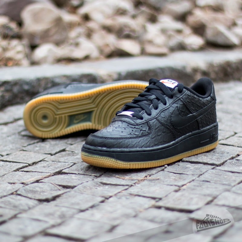 Moteriška avalynė Nike Air Force 1 (GS) Black/ Gum Light Brown