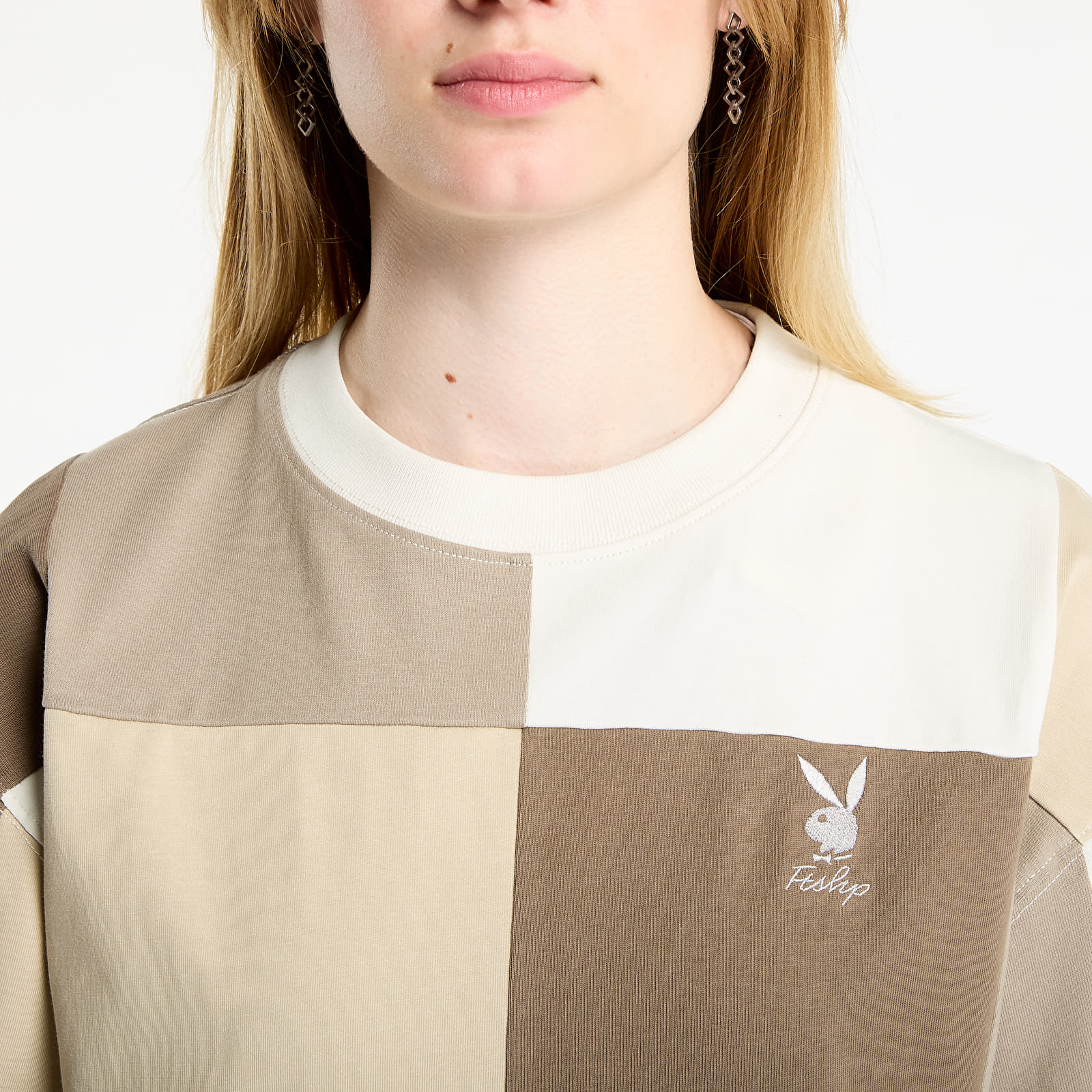 T-paidat Playboy x FTSHP Patchwork Tee UNISEX Cream