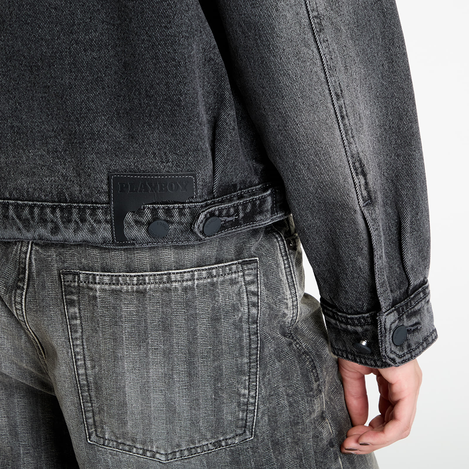 Takit Playboy x FTSHP Denim Jacket UNISEX Black