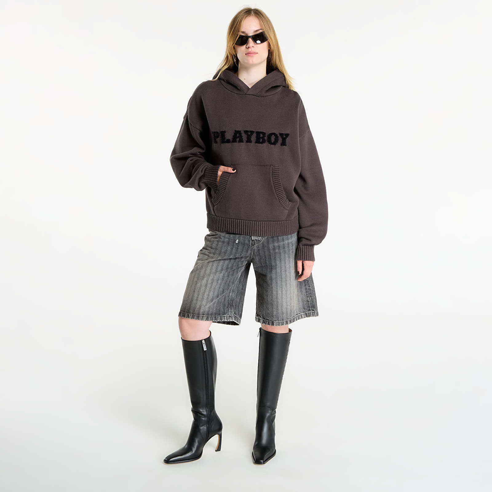 Villapaidat FTSHP x Playboy Sweater Hoodie UNISEX Grey