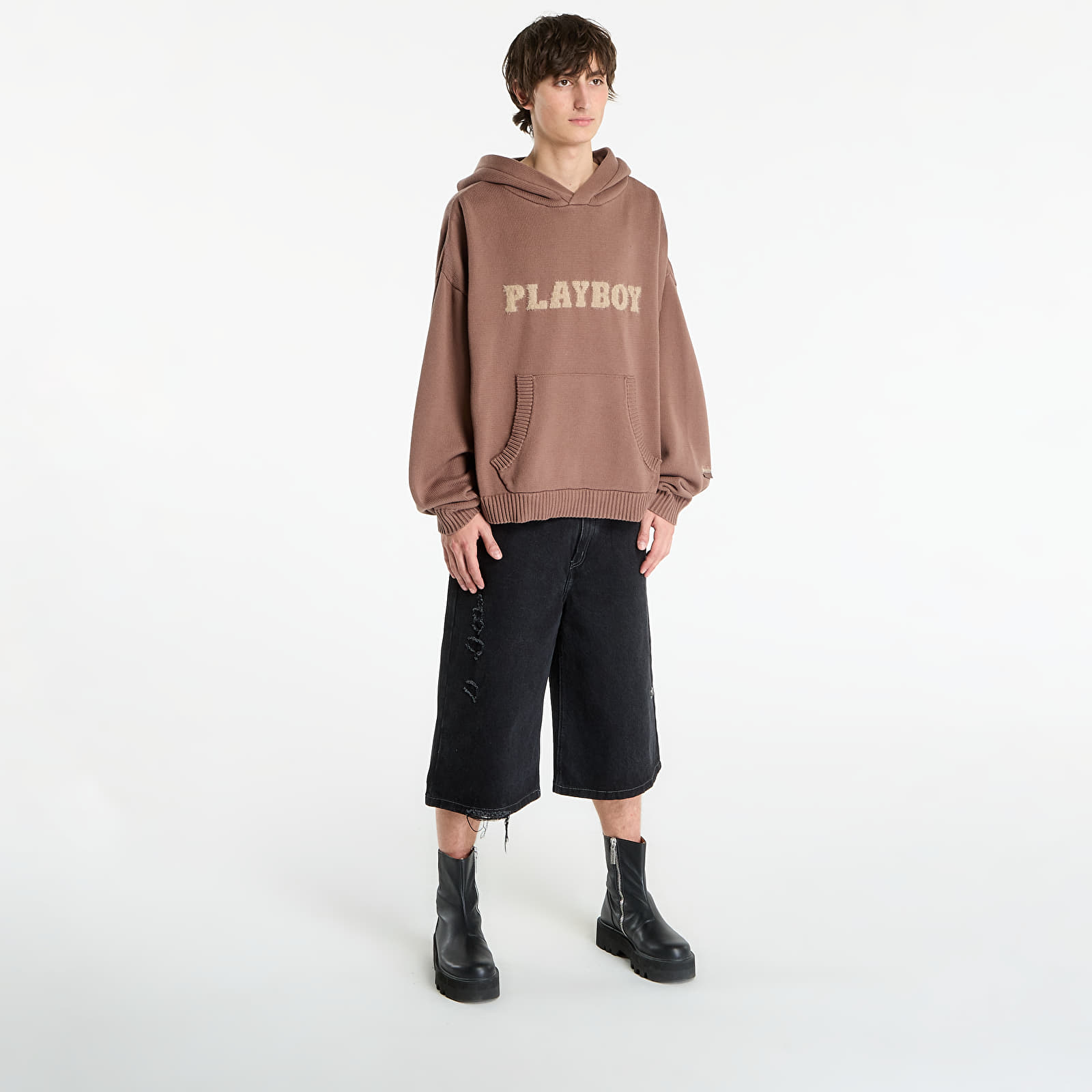Villapaidat FTSHP x Playboy Sweater Hoodie UNISEX Brown