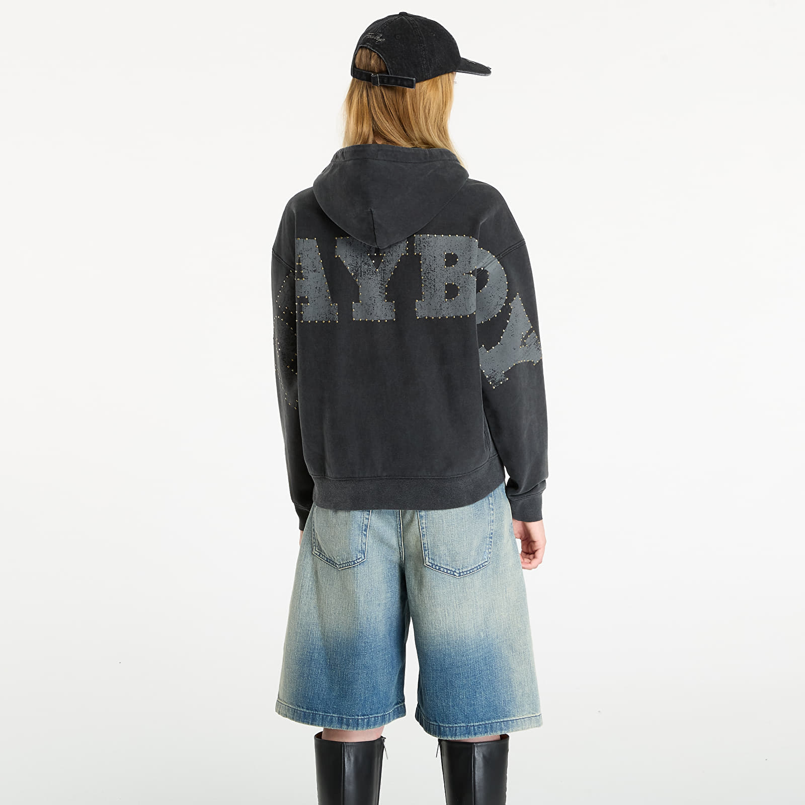 Hupparit ja collegepaidat Playboy x FTSHP Zip-Up Hoodie UNISEX Black